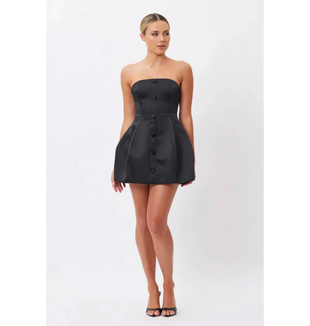 Bianca & Bridgett Elysse Mini Dress Black Size AU 6 - Image 1