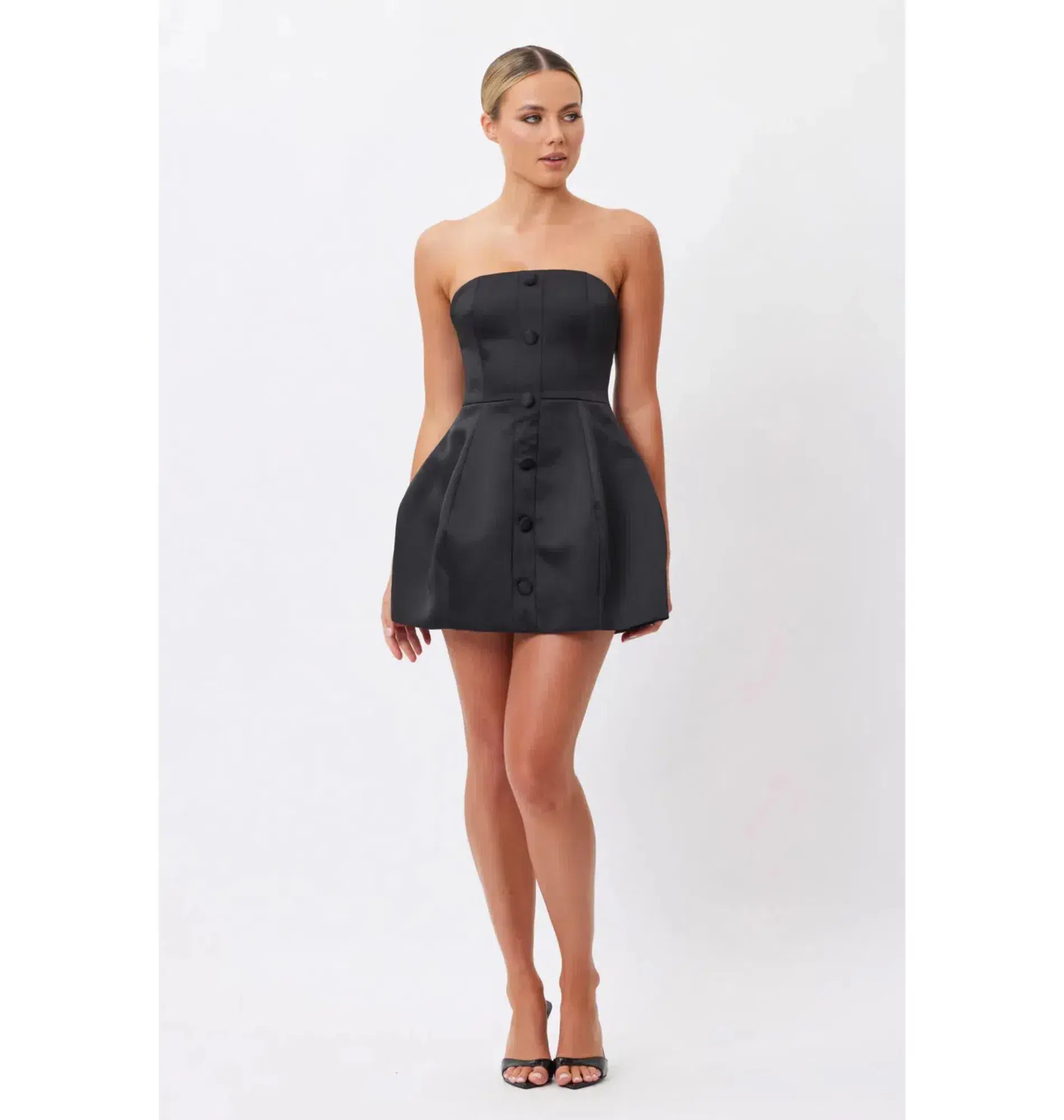 Bianca & Bridgett Elysse Mini Dress Black Size AU 6 - Image 1