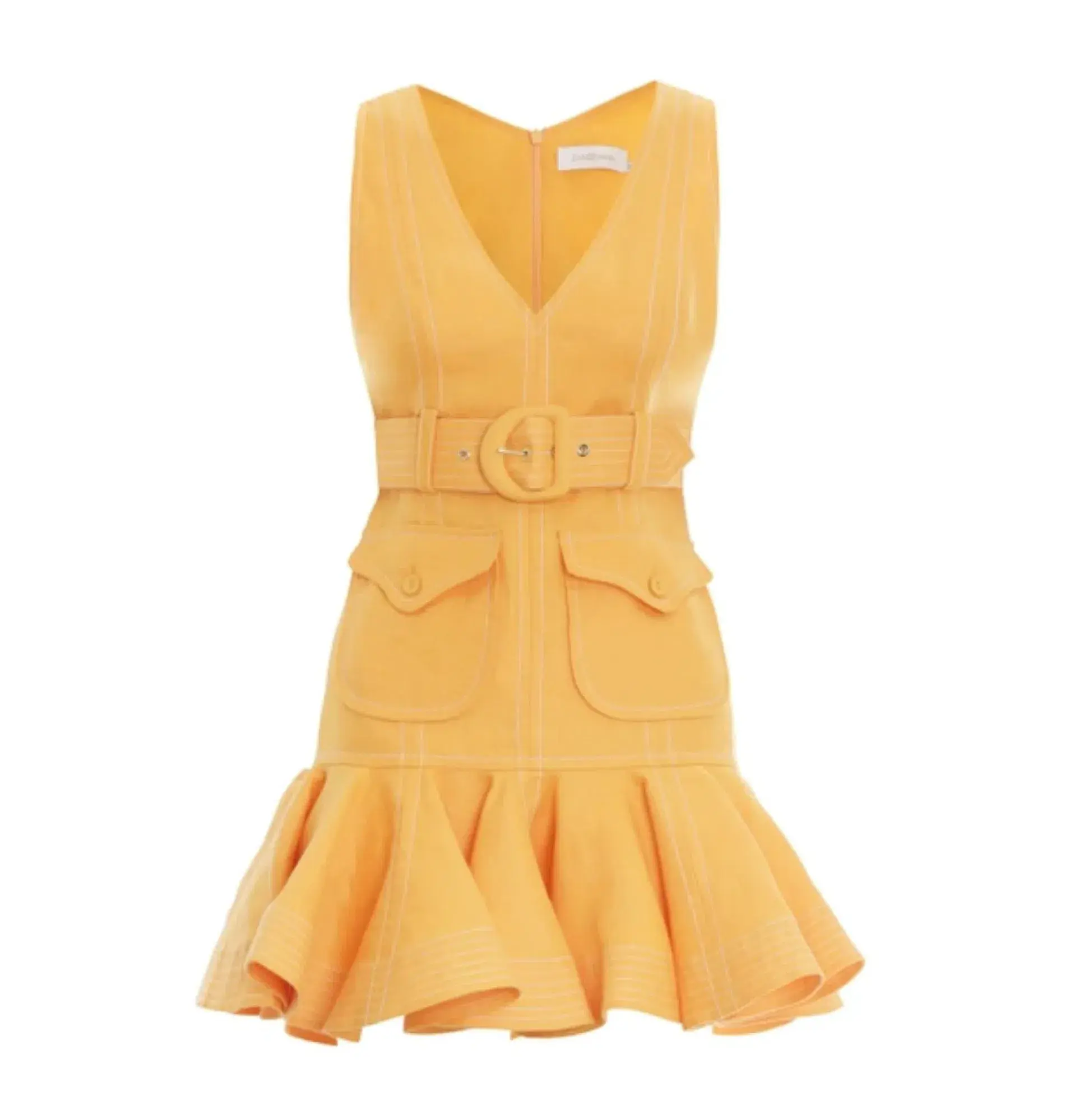 Zimmermann Super Eight Safari Mini Dress in Mango Size 0P / AU 6 - Image 6