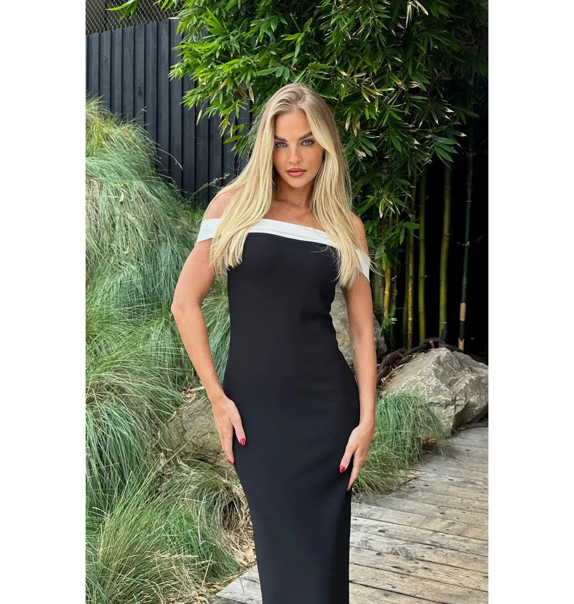 Bianca & Bridgett Leni Maxi Dress Black Size AU 14 - Image 6