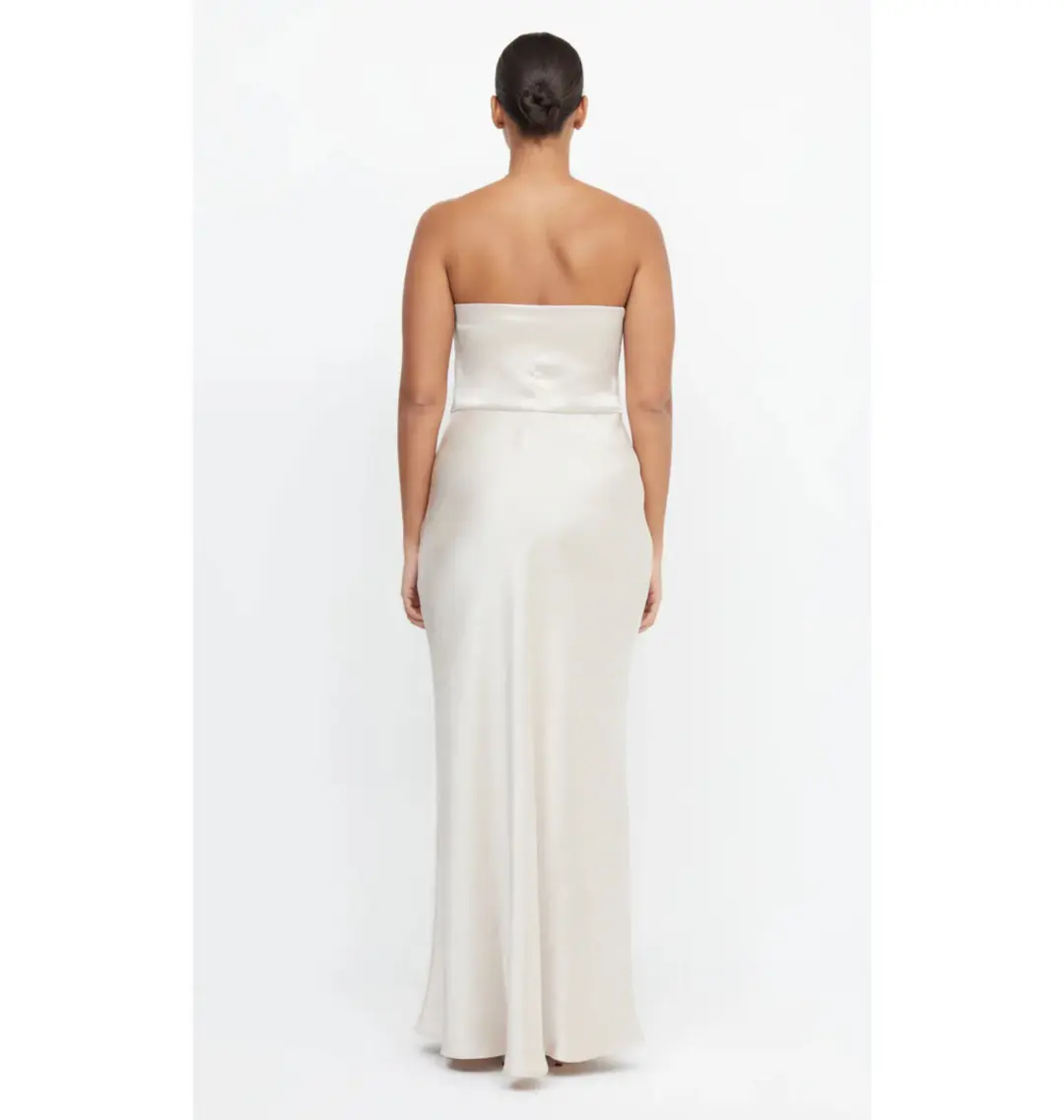 Bec & Bridge The Dreamer Strapless Dress Champagne Size AU 6 for rent on The Volte - main image