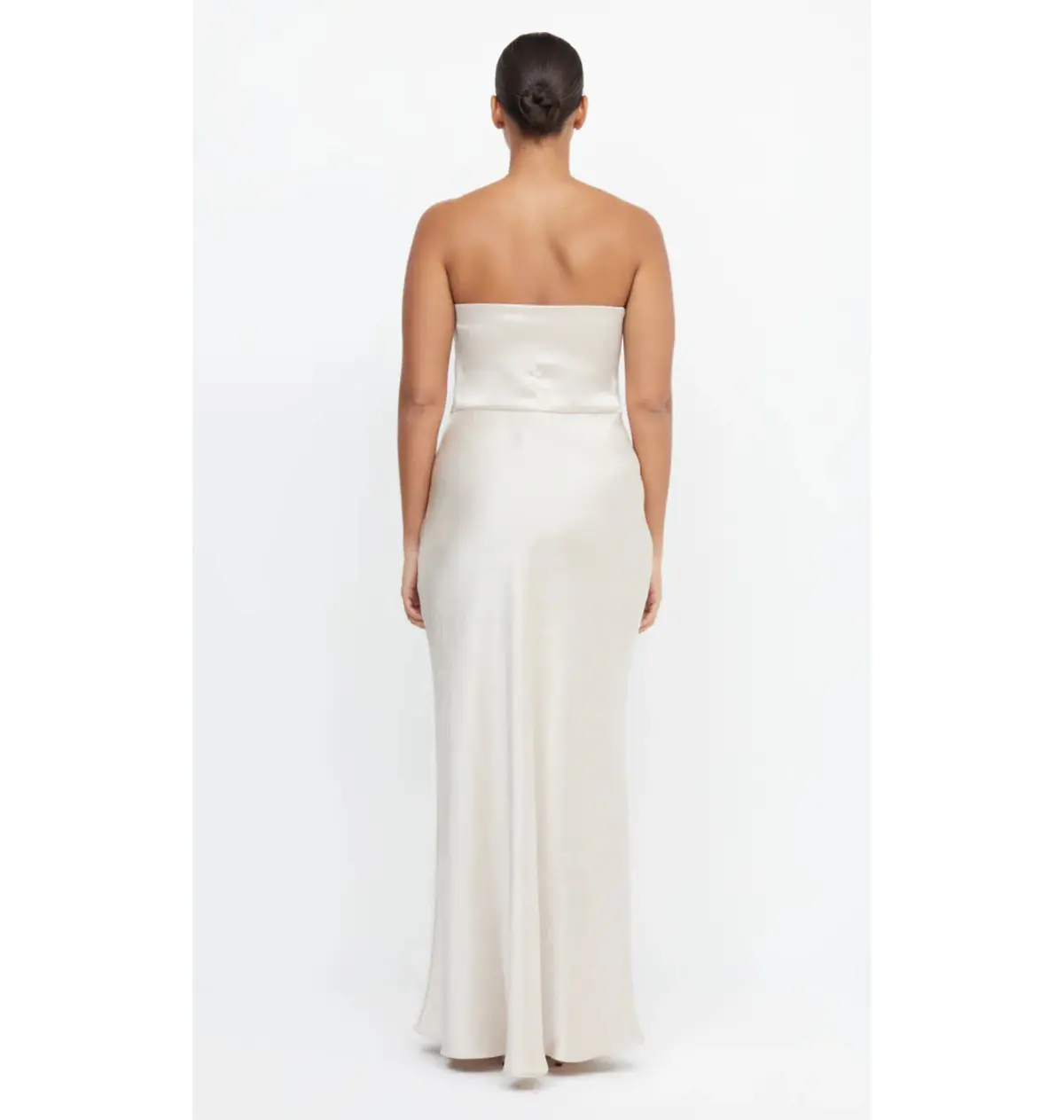 Bec & Bridge The Dreamer Strapless Dress Champagne Size AU 6 - Image 2