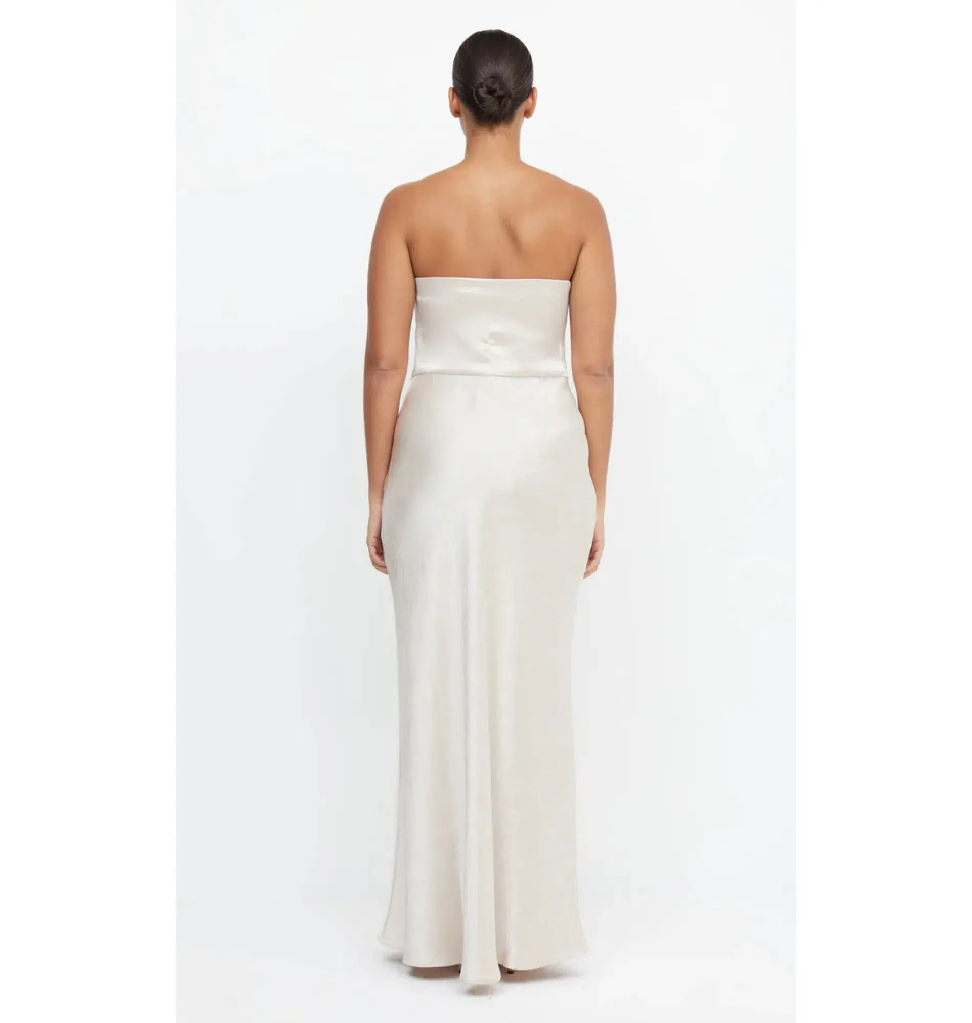 Bec & Bridge The Dreamer Strapless Dress Champagne Size AU 6 - Image 2