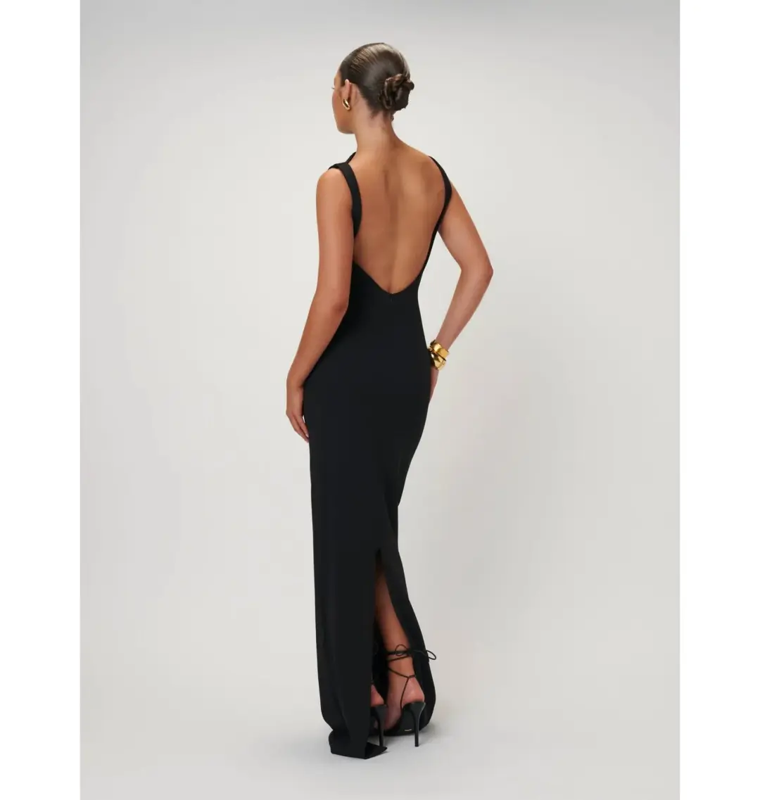 Effie Kats Verona Gown Black Size M / AU 10 for rent on The Volte - main image