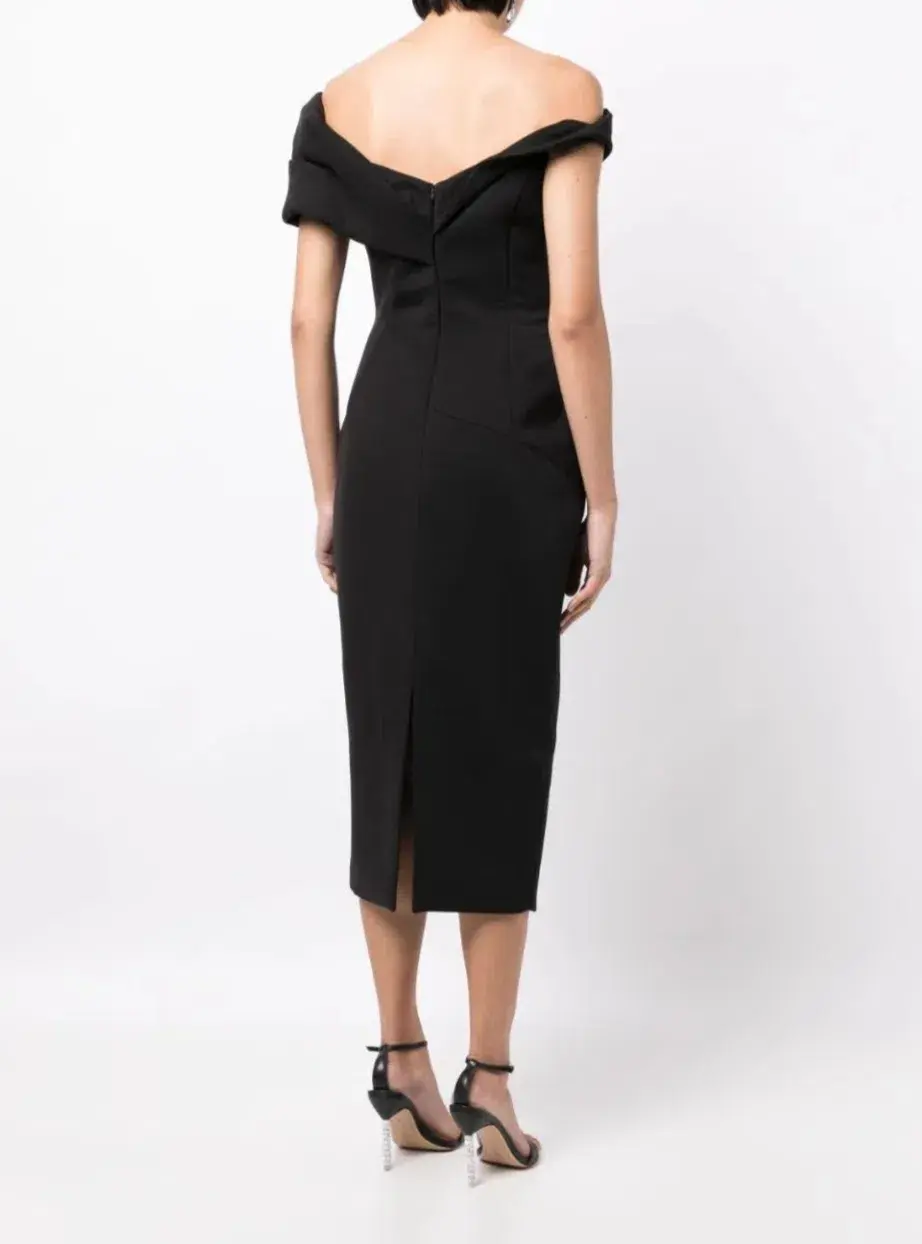 Rachel Gilbert Matteo Dress Black Size 6 / AU 18 - Image 3