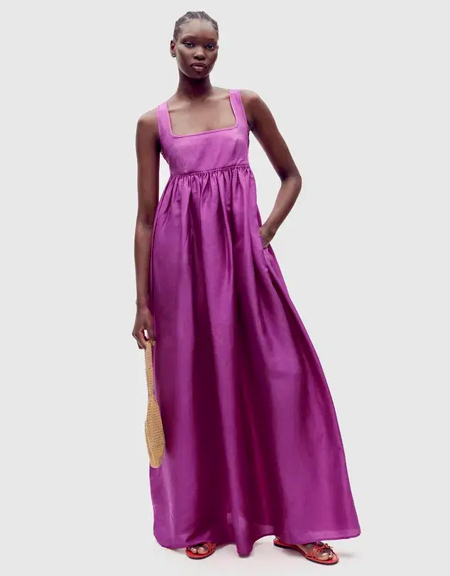 Oroton Strappy Sundress Magenta Size AU 10 - Image 1
