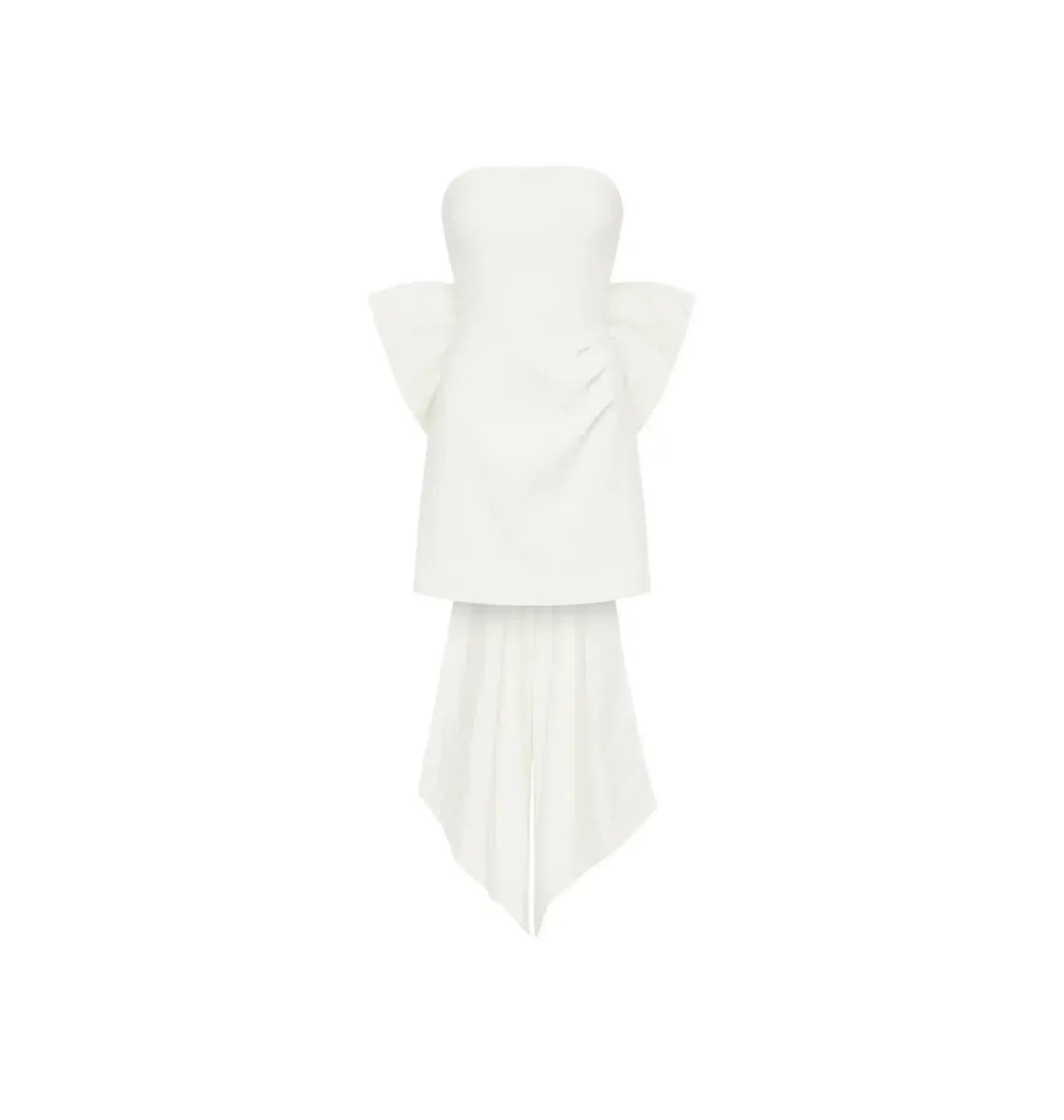 Rebecca Vallance White Daphne Mini Dress Ivory Size AU 6 - Image 5