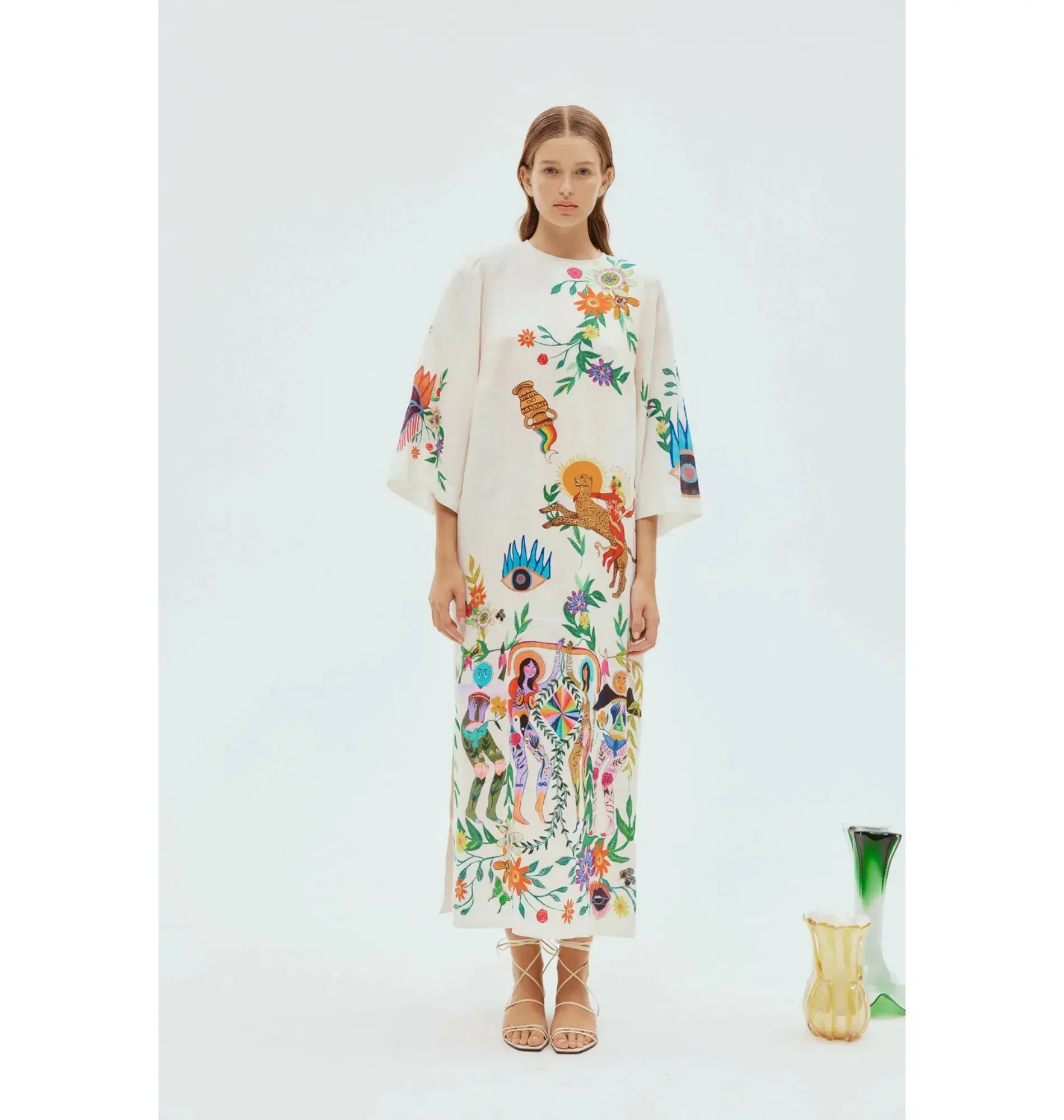 Alemais Meagan Midi Dress Print Size AU 12 - Image 1