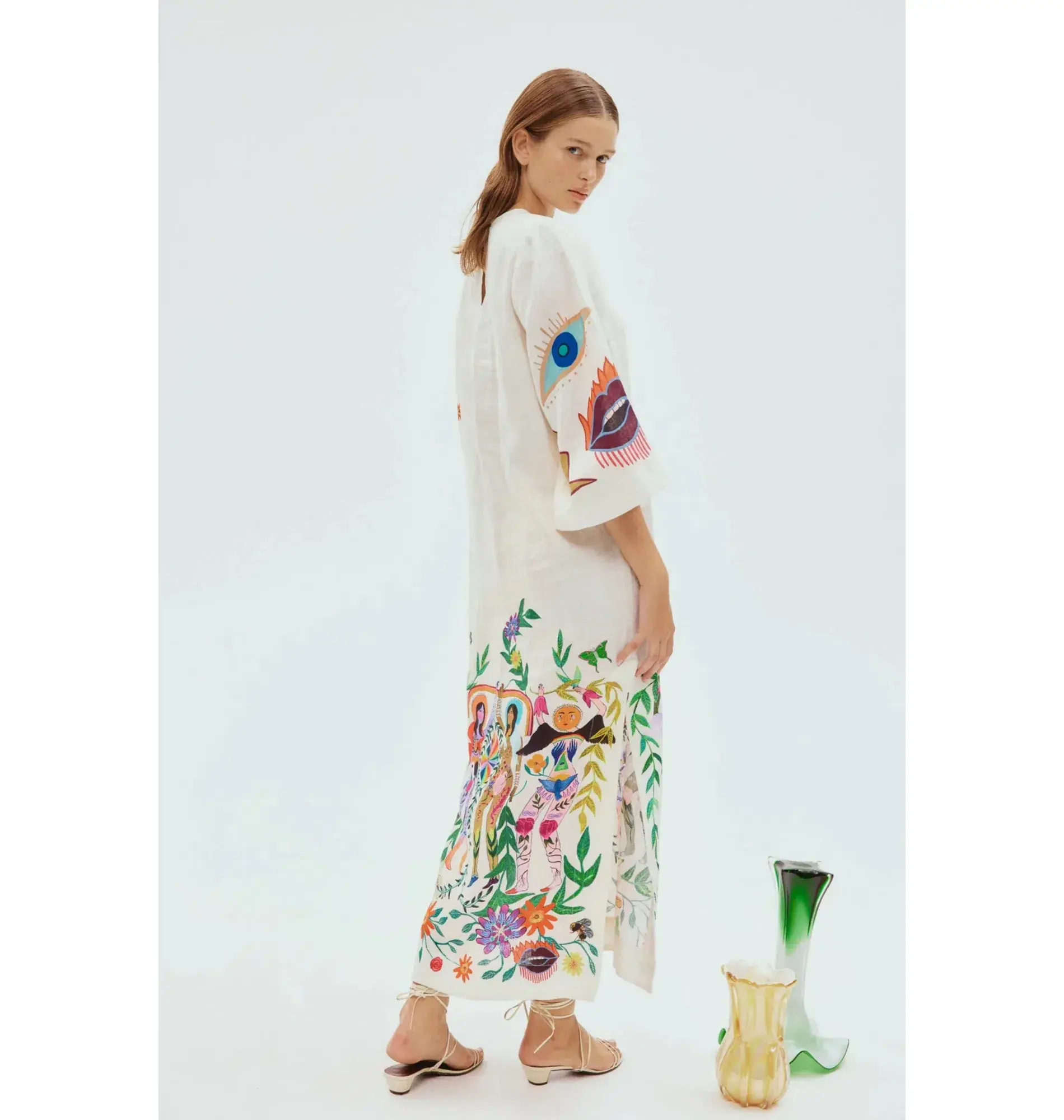 Alemais Meagan Midi Dress Print Size AU 12 - Image 3