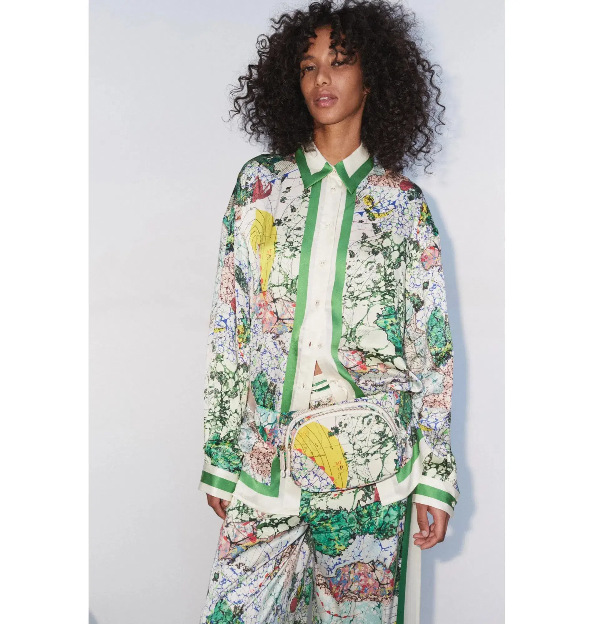 Alemais Odyssey Silk Shirt and Pant Set Multi Size AU 16 - Image 4