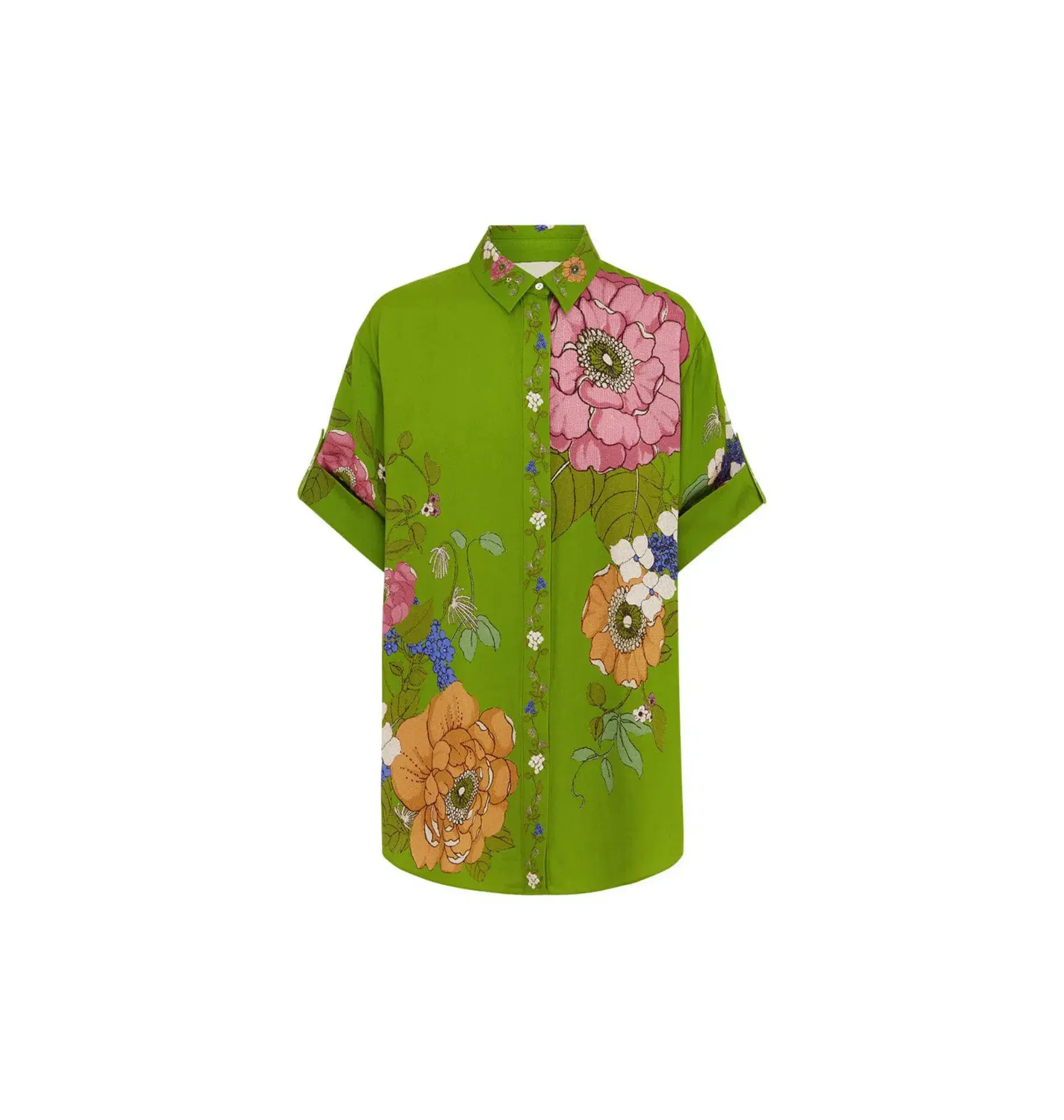 Alemais Olivia Shirt and Pant Set Green Print Size AU 14 - Image 5