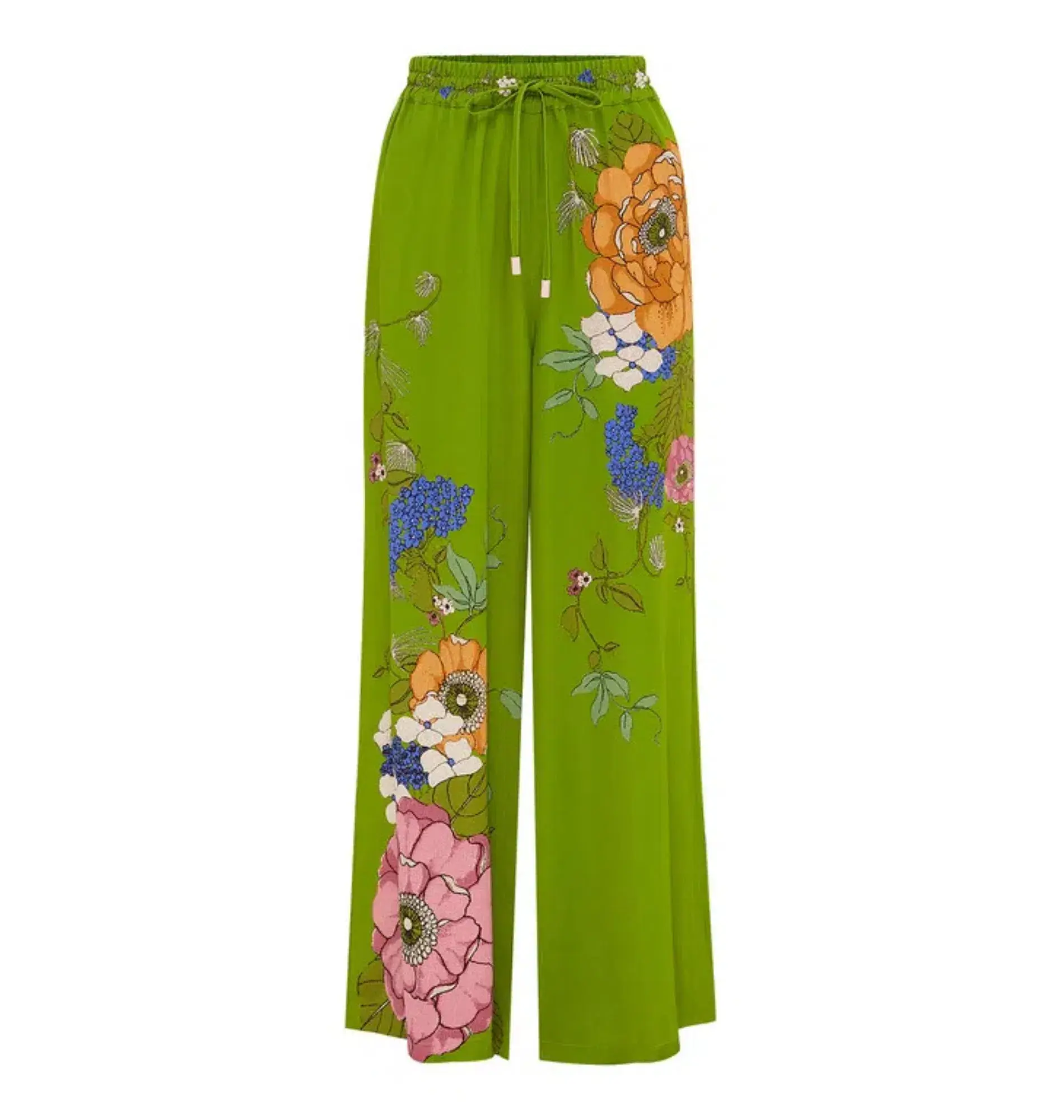 Alemais Olivia Shirt and Pant Set Green Print Size AU 14 - Image 6
