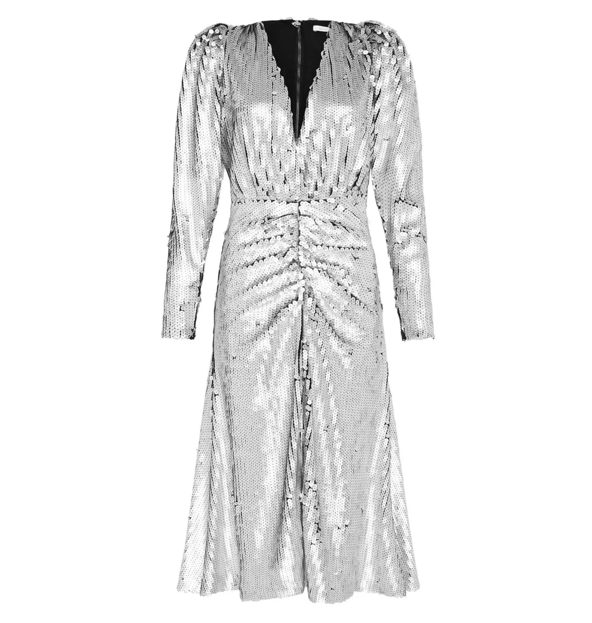Rachel Gilbert Leopold Dress Silver Size 2 / AU 10 - Image 5