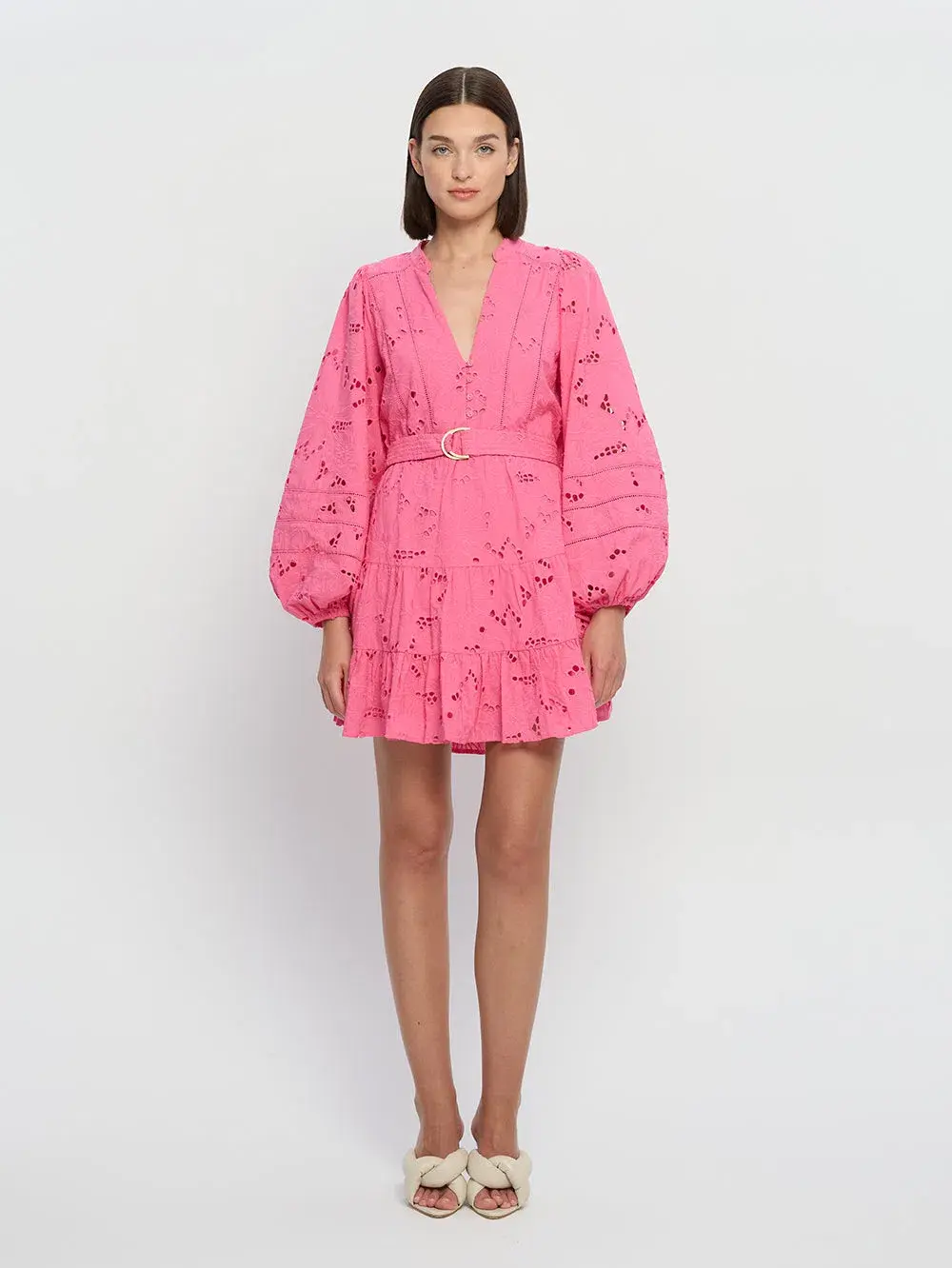Kivari Corfu Mini Dress Pink Size AU 6 - Image 1