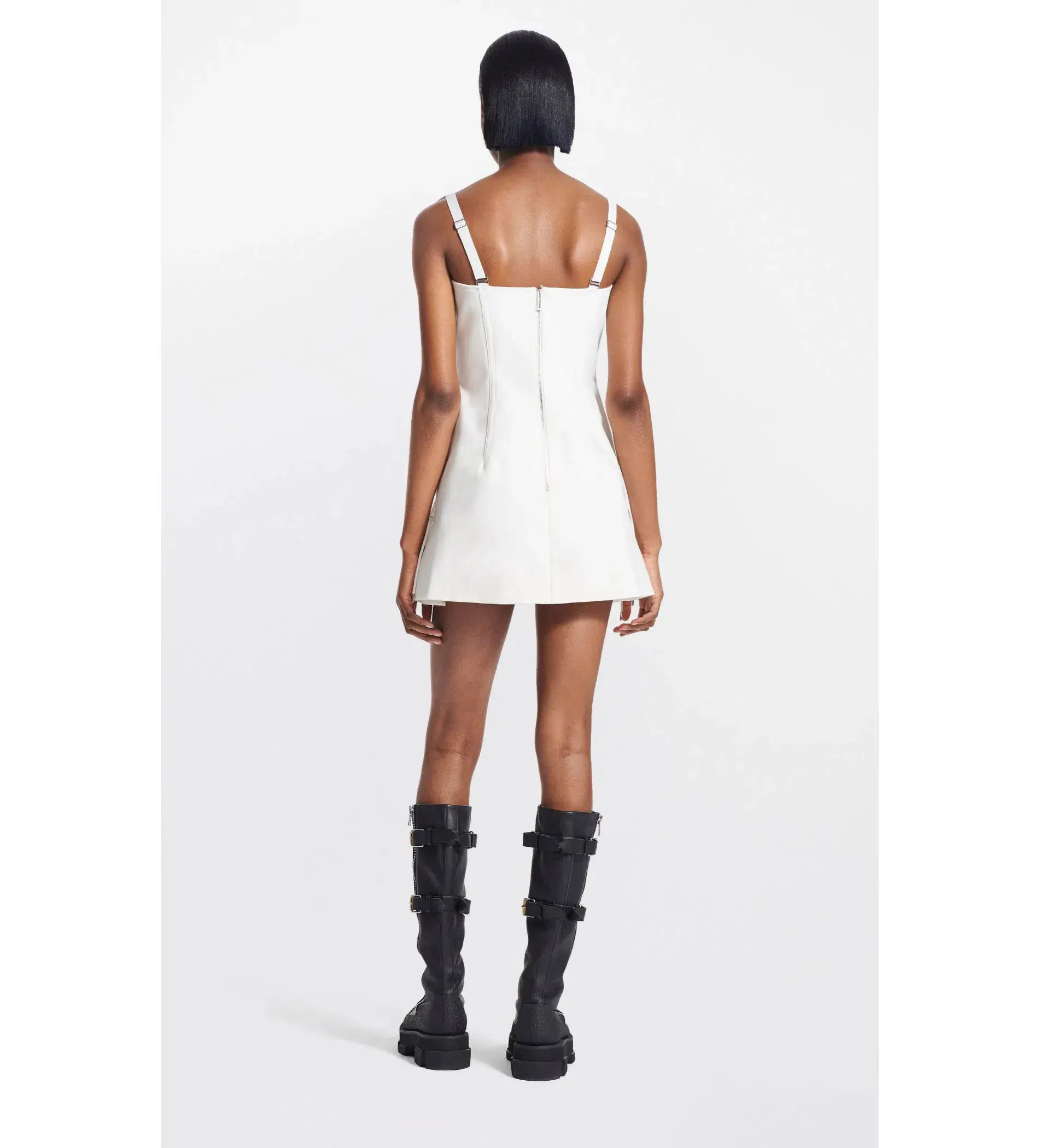 Dion Lee Laced Bonded Mini Dress White Size 10 - Image 2