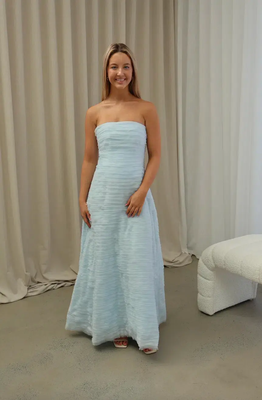 AJE Soundscape Maxi Dress Sea Breeze Size 8 for rent on The Volte - main image