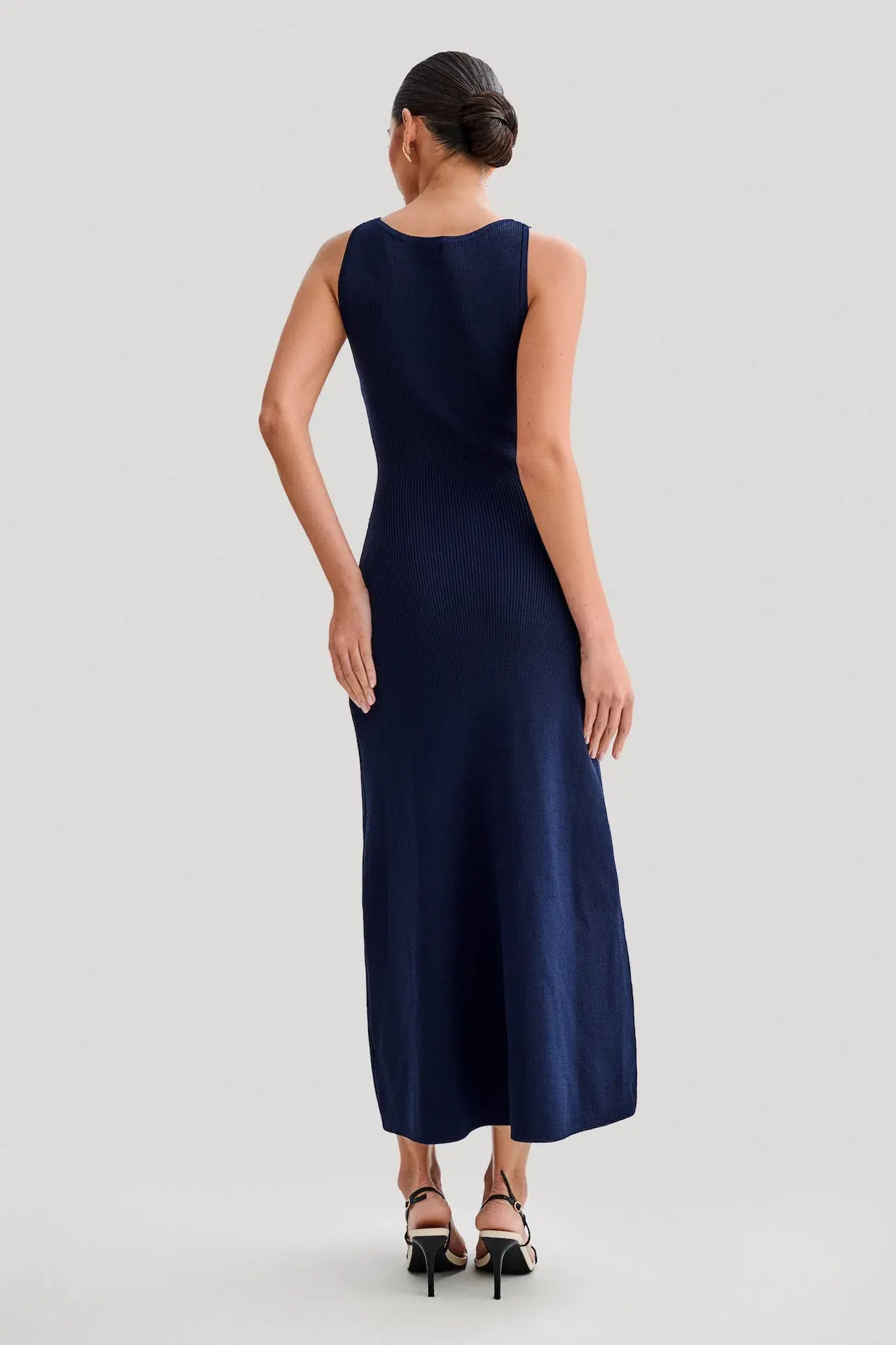 Meshki Sawyer Sleeveless Buttoned Maxi Dress Navy Size 10 - Image 3