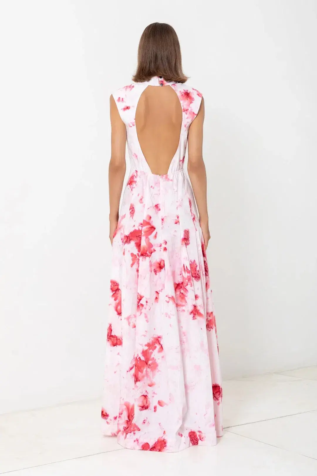 S/W/F Puglia Cut Out Maxi Dress Floral Size M / AU 10 - Image 3