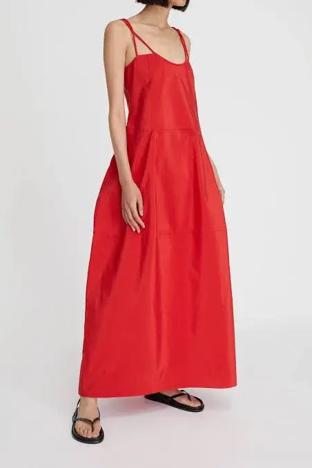 Lee Mathews Peony Maxi Dress in Red Size 2 / AU 10 - Image 6
