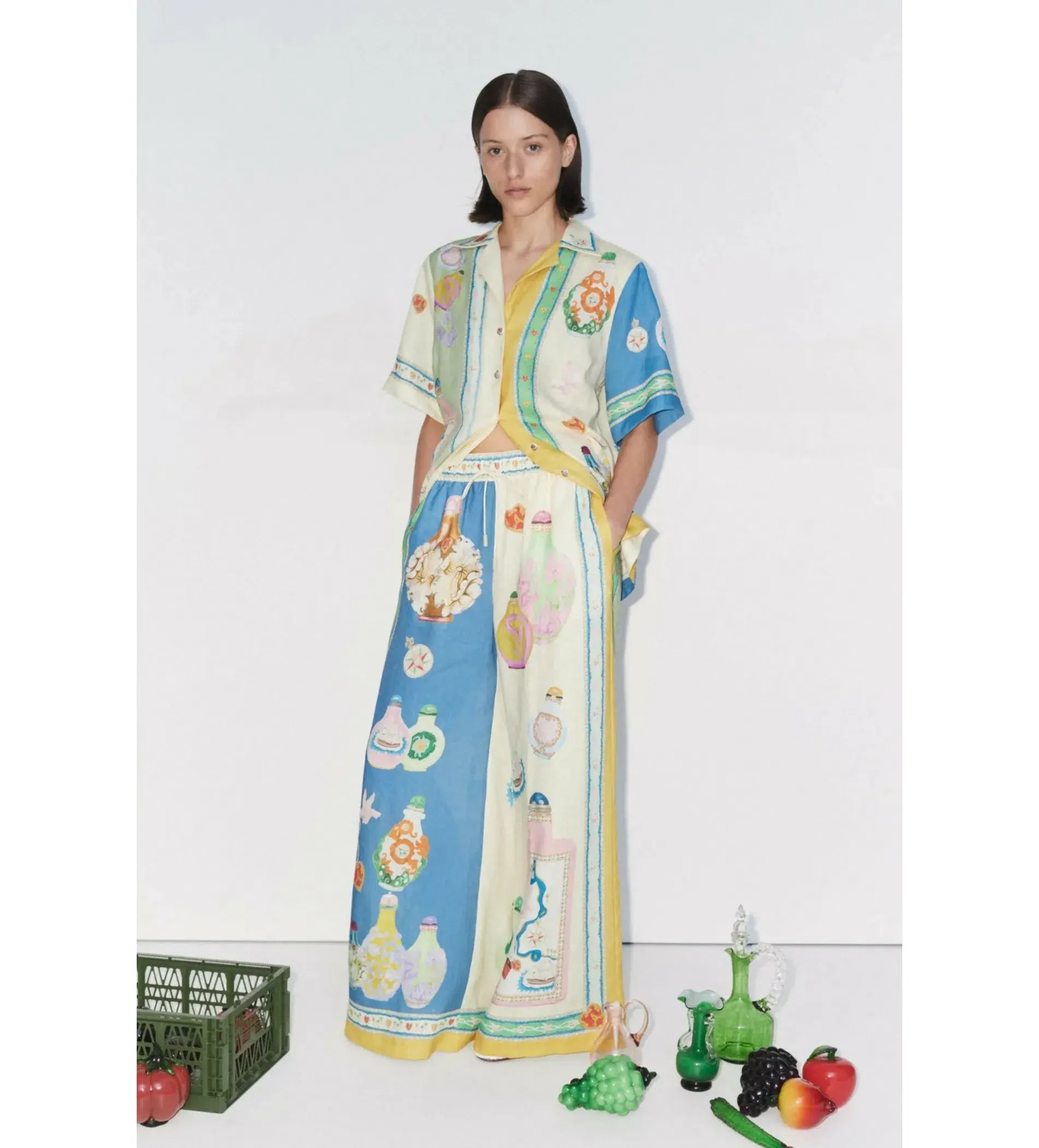 Alemais Elixir Shirt and Pant Set Multi Size 14 - Image 1
