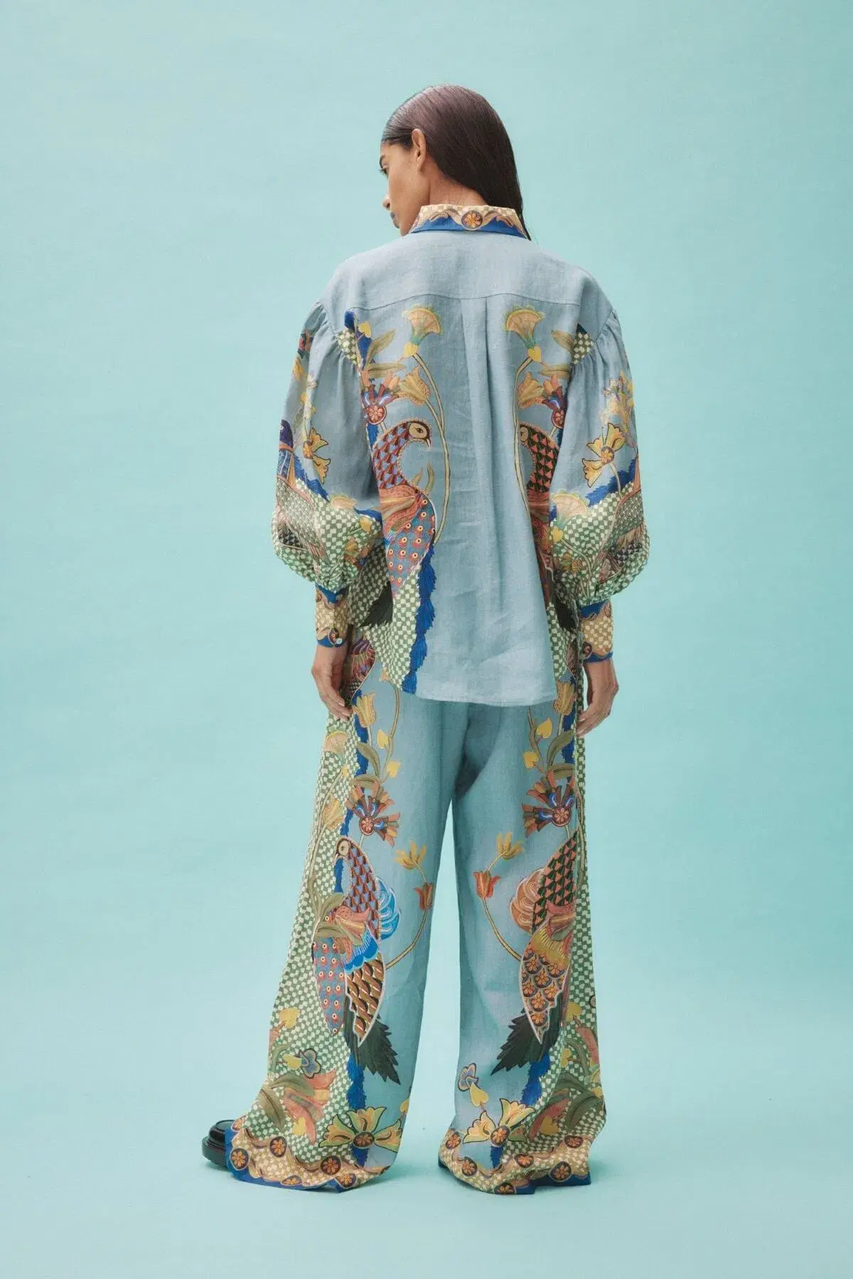Alemais Gilly Shirt and Pant Set Print Size 12 - Image 3