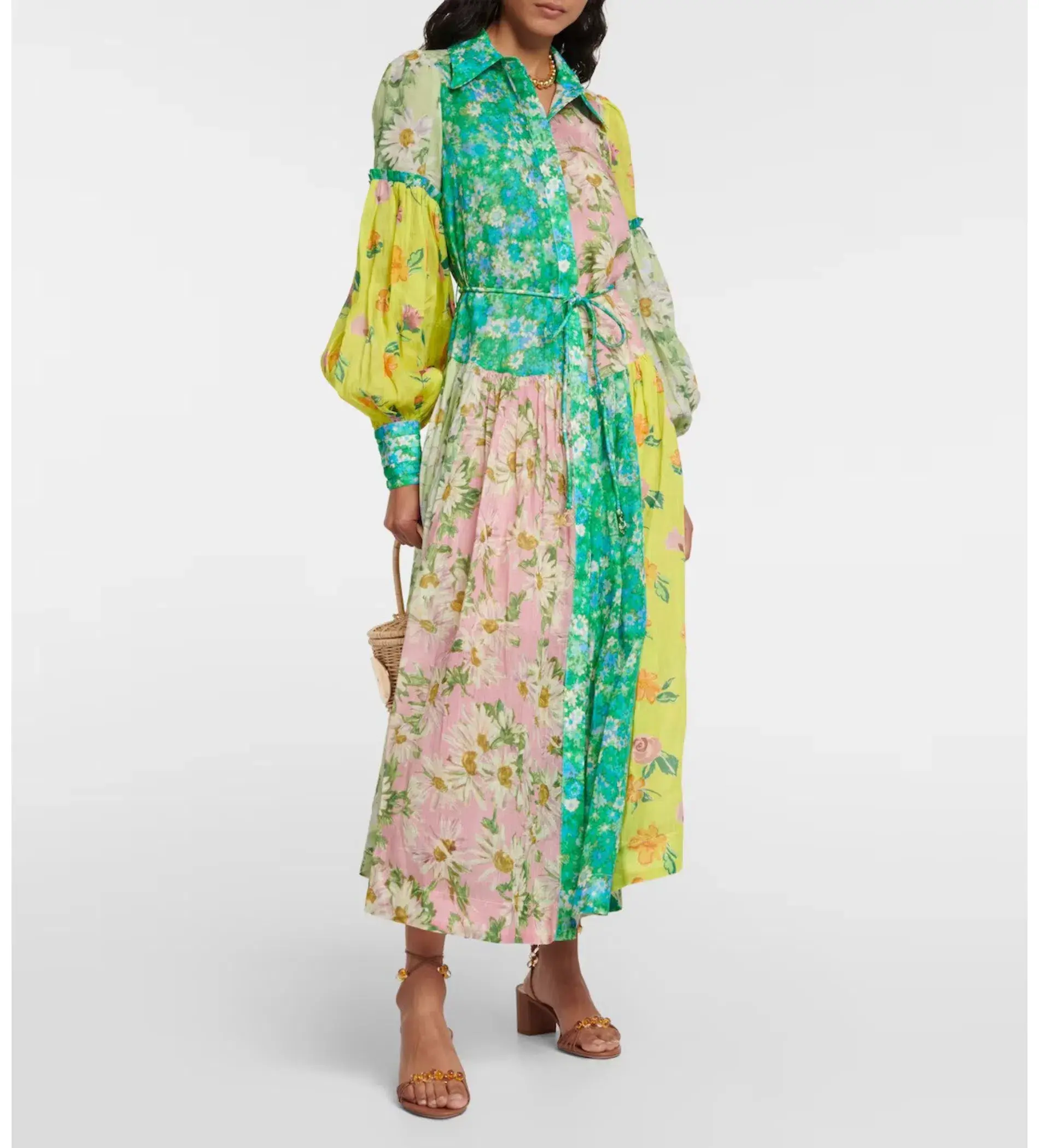 Alemais Kenzie Shirtdress Multi/Floral Size 16 - Image 1