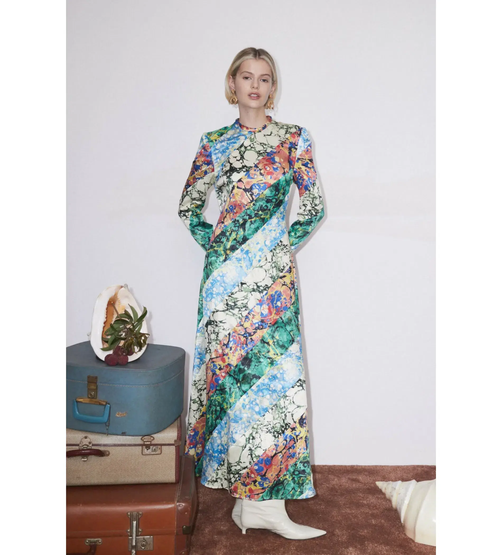 Alemais Sunburst Gown Multi Size 16 - Image 1