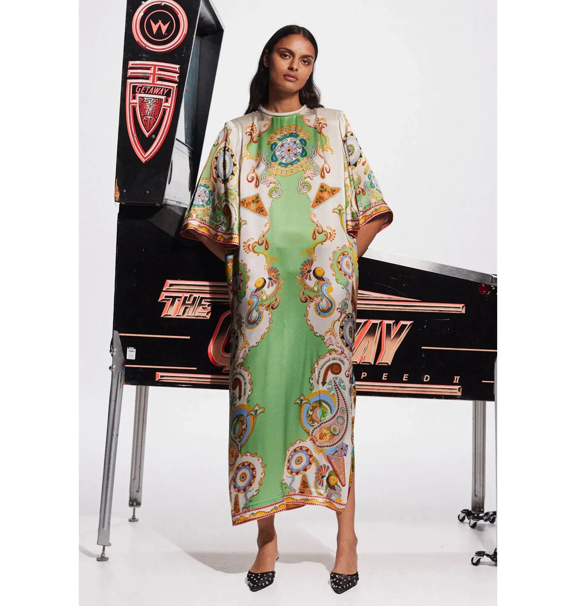 Alemais Pinball Midi Dress Multi Size AU 14  - Image 1