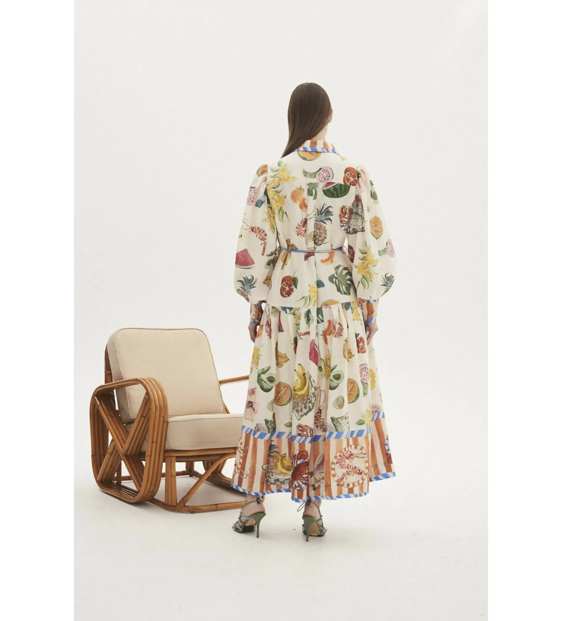 Alemais Theo Shirtdress Multi/Print Size AU 12 - Image 2