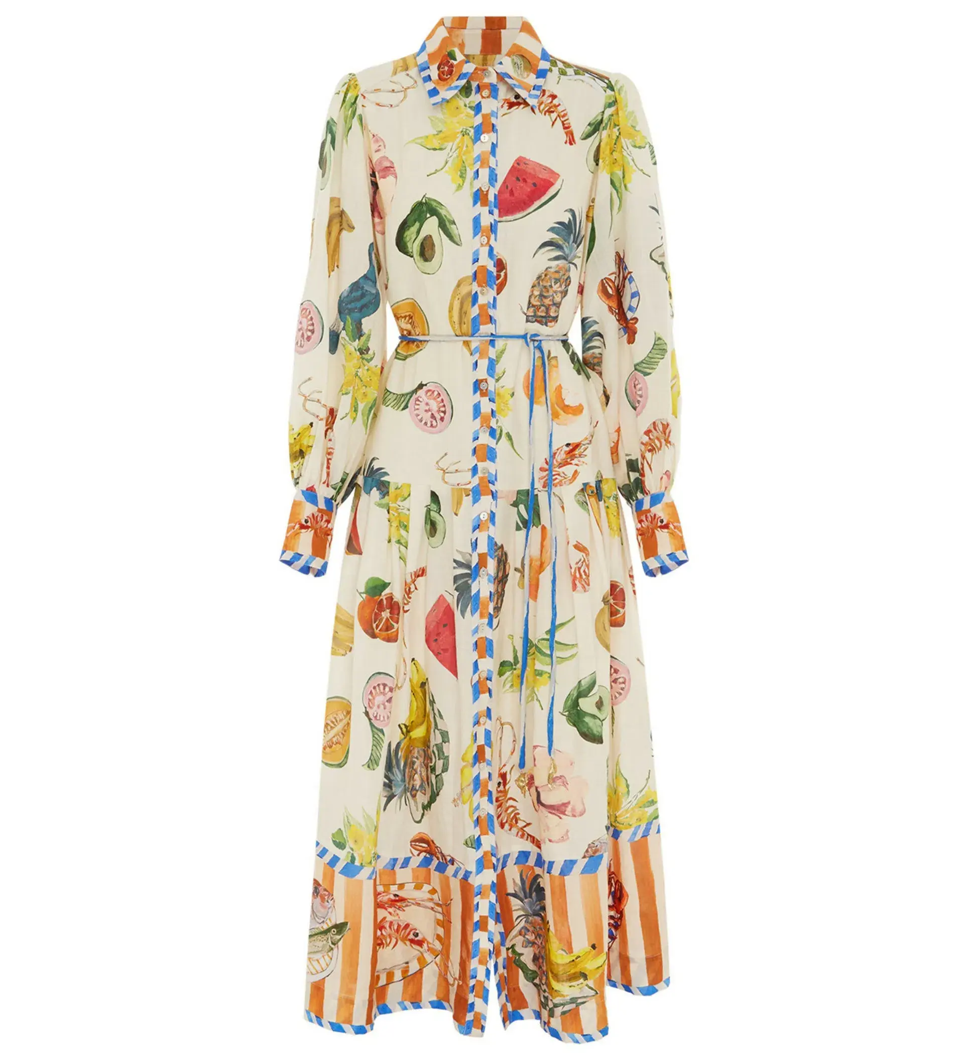 Alemais Theo Shirtdress Multi/Print Size AU 12 - Image 3