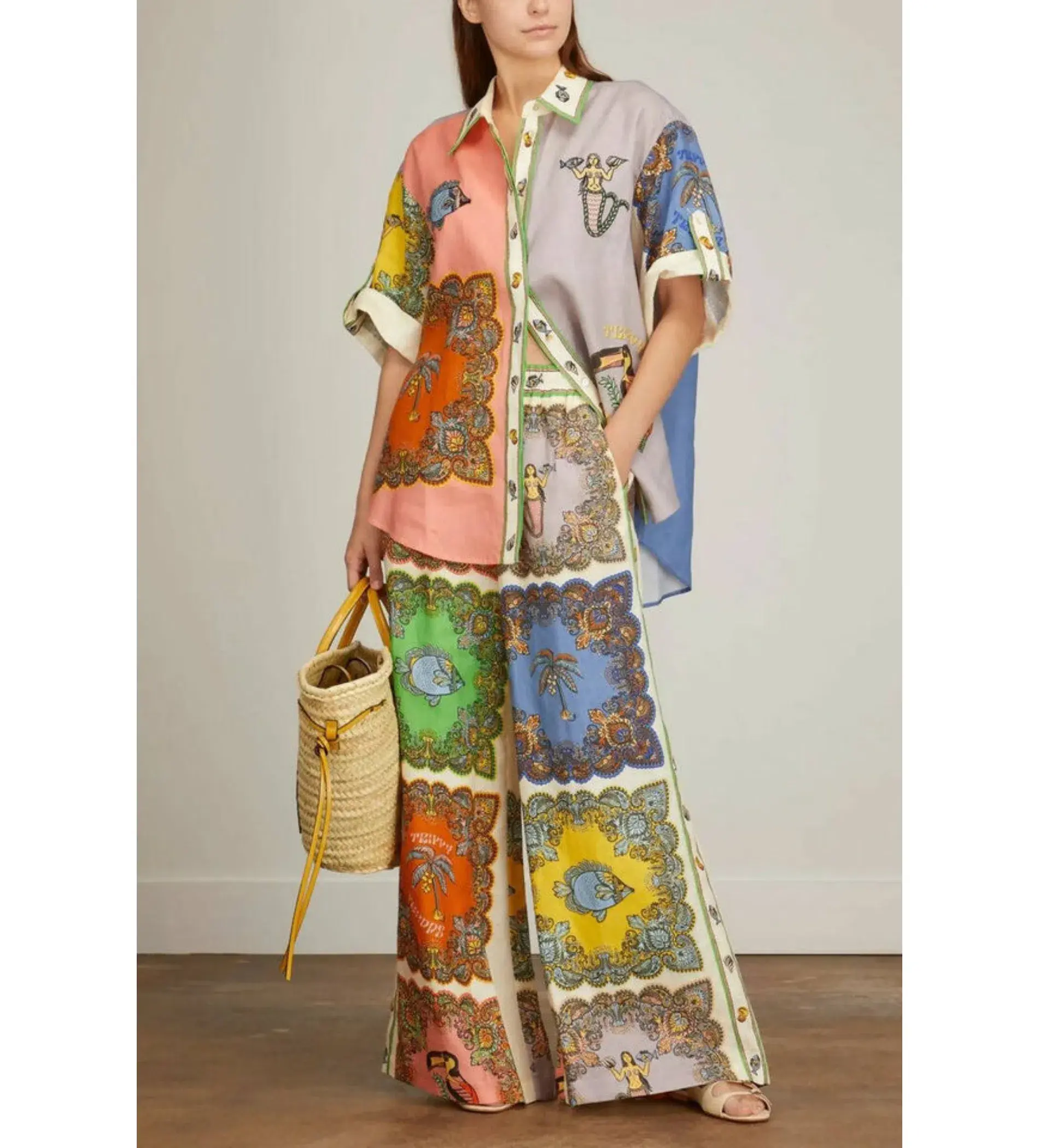 Alemais Trippy Troppo Shirt And Pant Set Multi Size 14 - Image 3