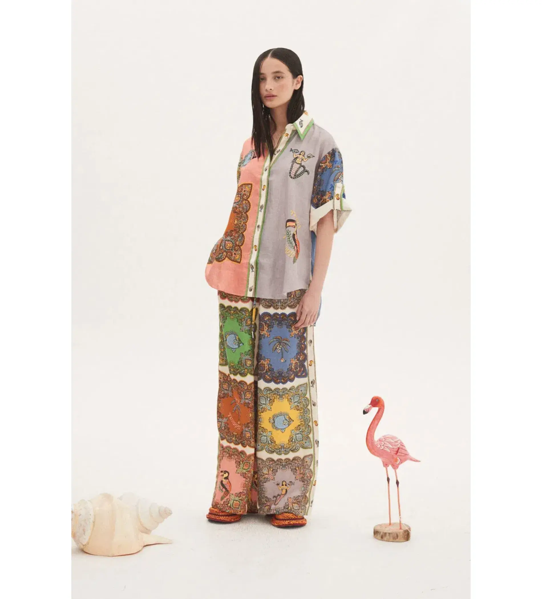 Alemais Trippy Troppo Shirt And Pant Set Multi Size 14 - Image 1