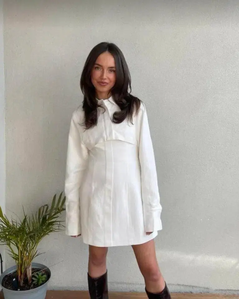 Sir The Label The Bowery Mini Dress Daydream White Size 6 for rent on The Volte - main image