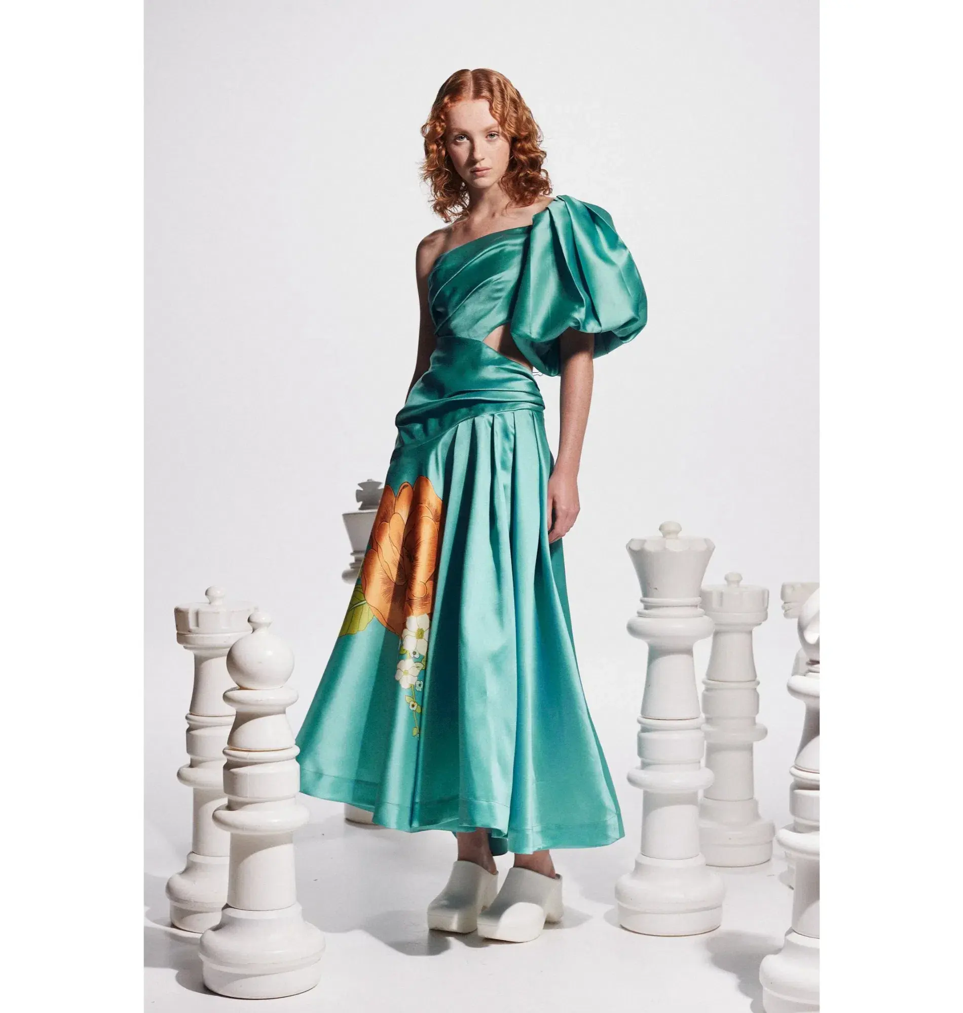 Alemais Regent Gown Jade Green Size AU 16 - Image 1