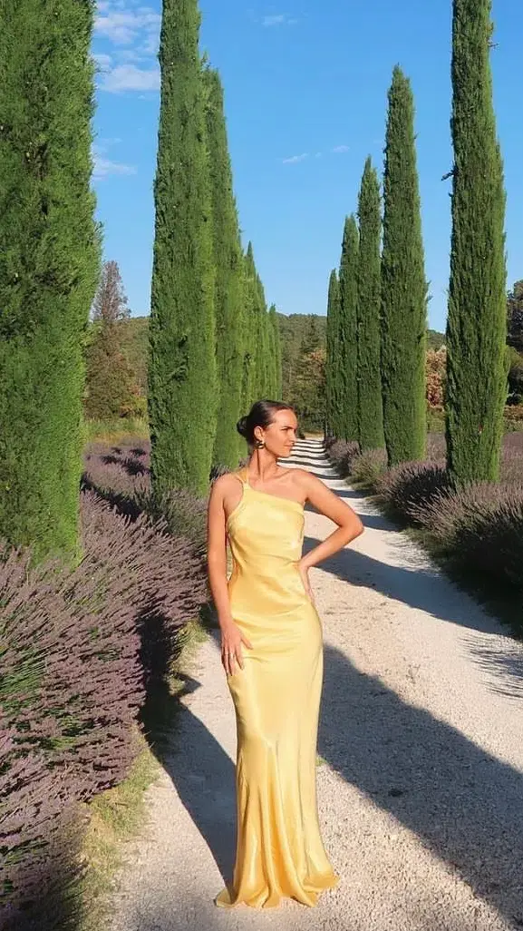 Arcina Ori Monique Dress Yellow Size 8 for rent on The Volte - main image