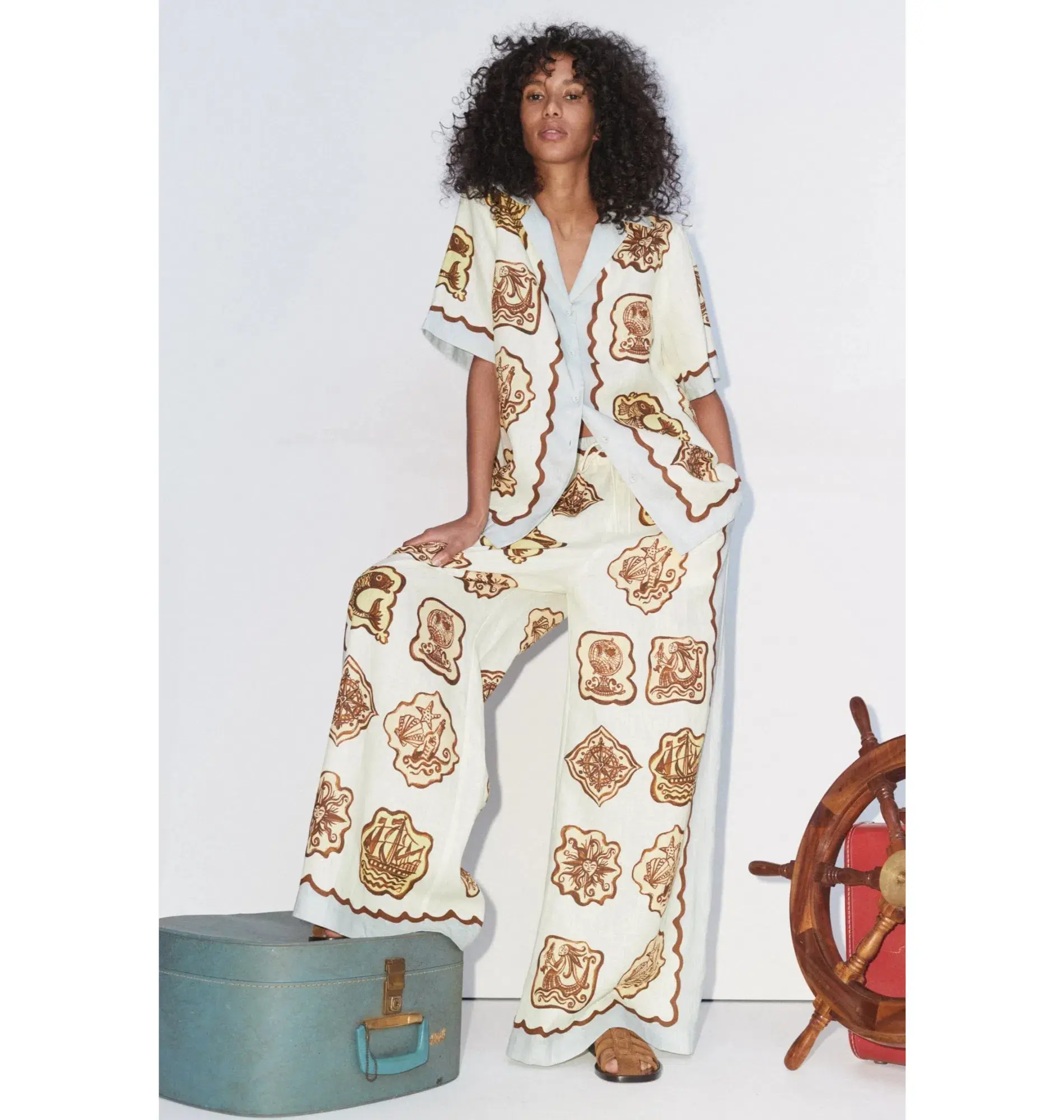 Alemais Relic Shirt and Pant Set Print Size AU 16 - Image 1