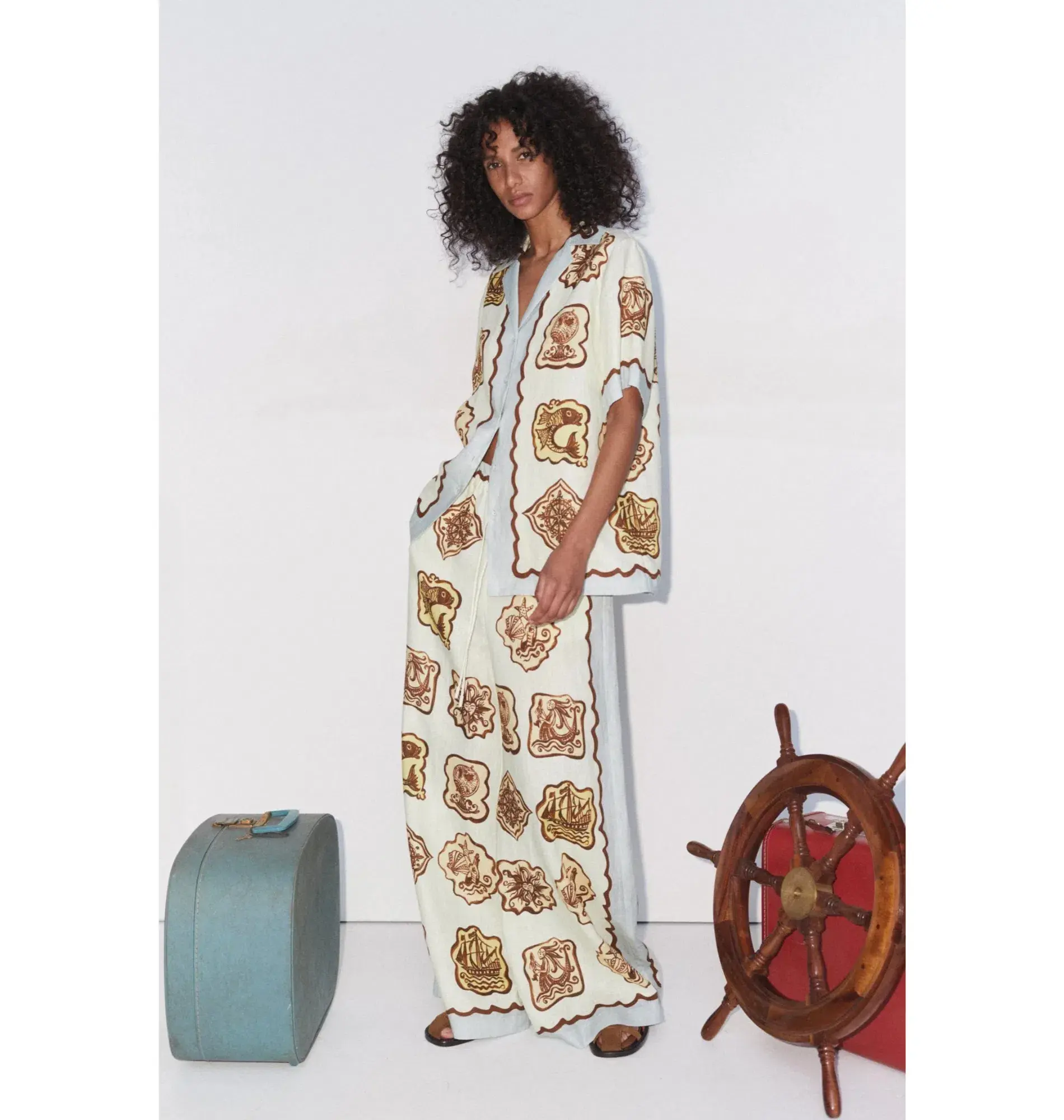 Alemais Relic Shirt and Pant Set Print Size AU 14 - Image 2