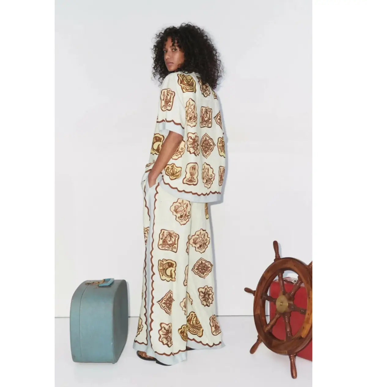 Alemais Relic Shirt and Pant Set Print Size AU 14 - Image 3