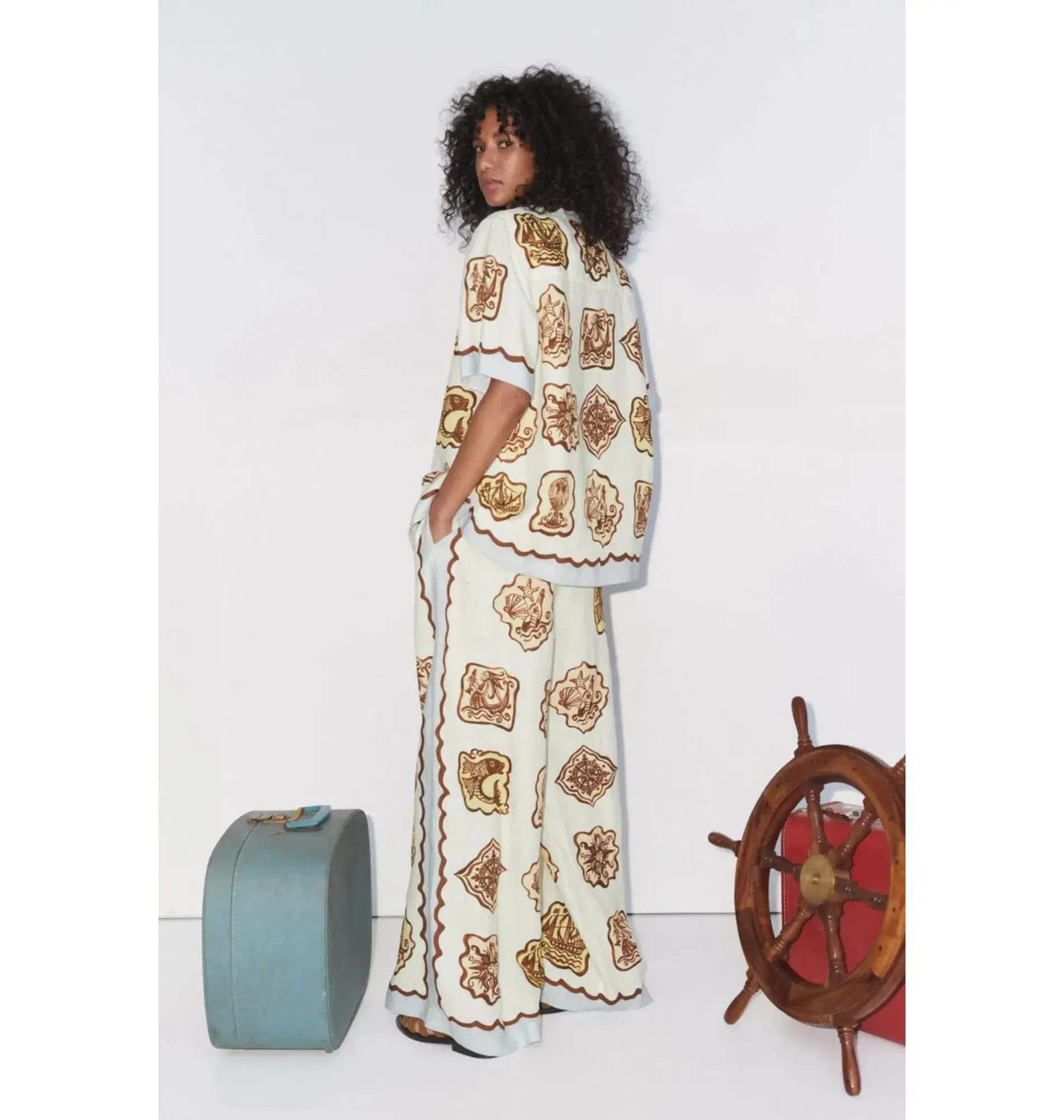 Alemais Relic Shirt and Pant Set Print Size AU 14 - Image 3