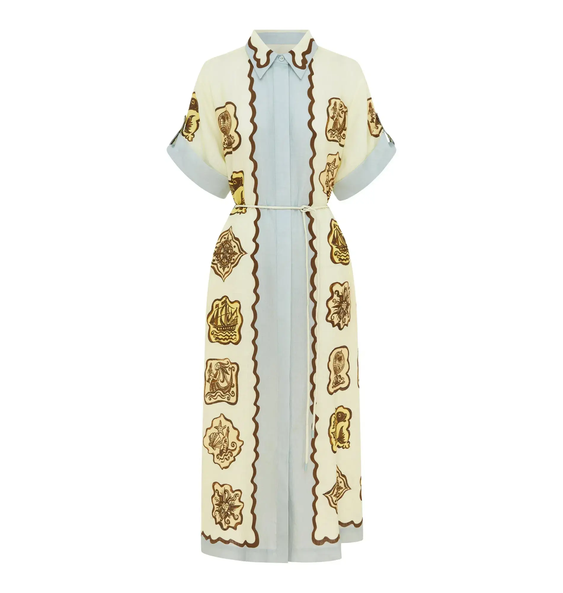 Alemais Relic Shirtdress Print Size AU 14 - Image 5