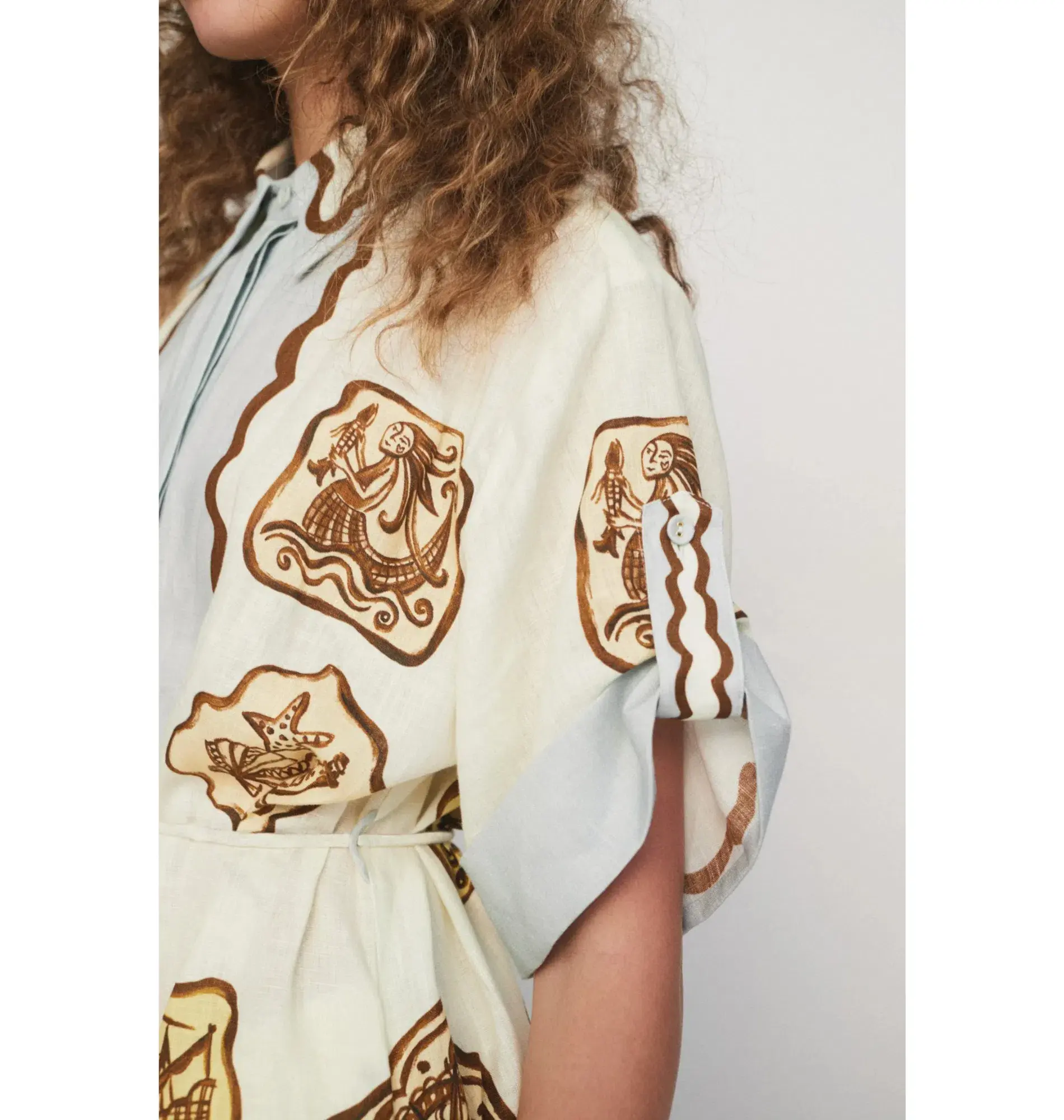 Alemais Relic Shirtdress Print Size AU 16 - Image 2