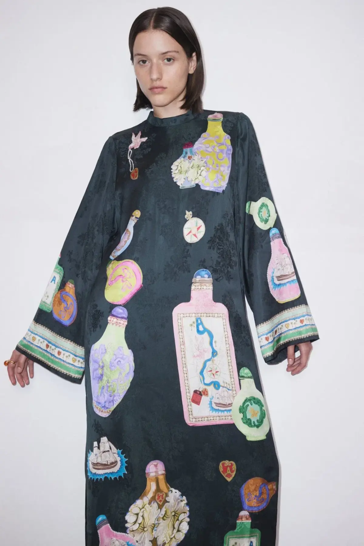 Alemais Royal Midi Dress Print Size AU 14 - Image 4