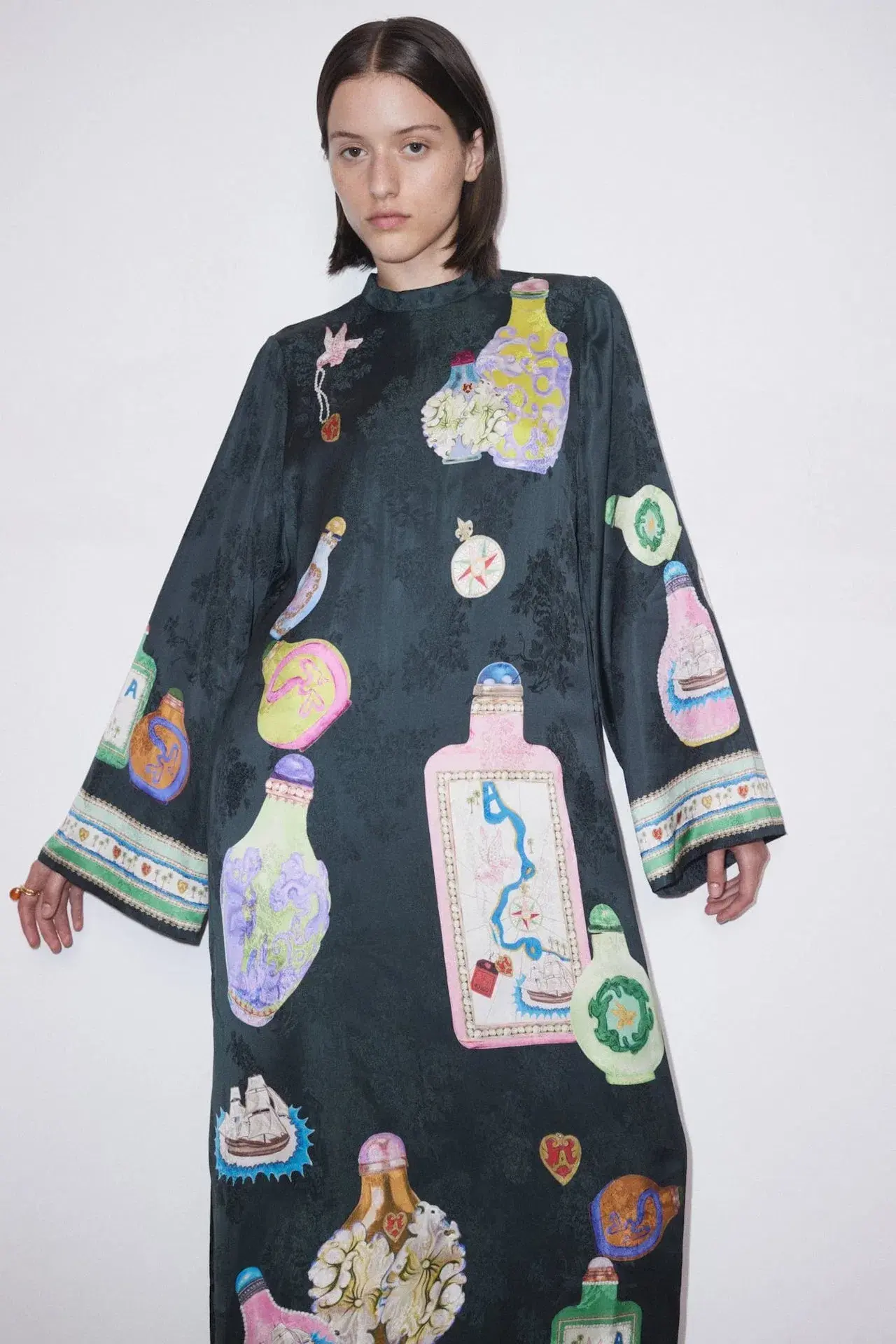 Alemais Royal Midi Dress Print Size AU 14 - Image 4