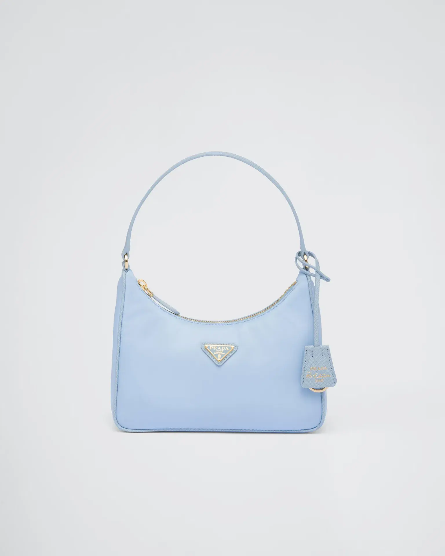 Prada Re-Edition 2005 Re-Nylon & Saffiano Mini Bag Pale Blue  - Image 1