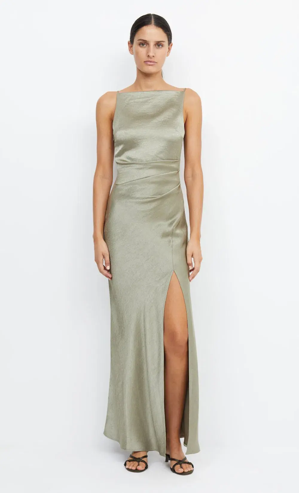 Bec & Bridge Dreamer Maxi Dress Sage Size 12 - Image 3