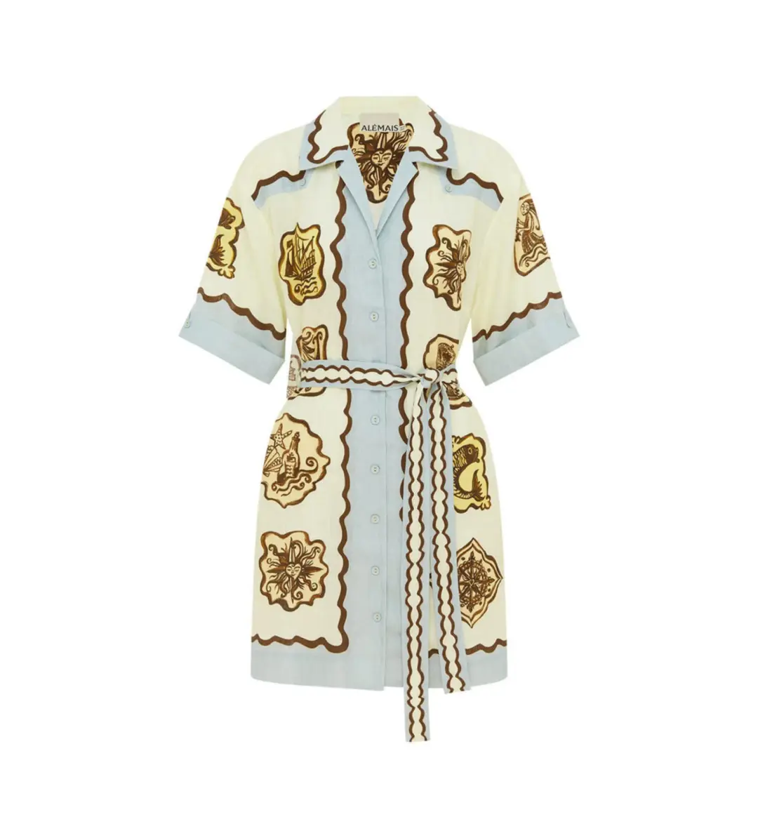 Alemais Relic Mini Dress Print Size 12/14 for rent on The Volte - main image