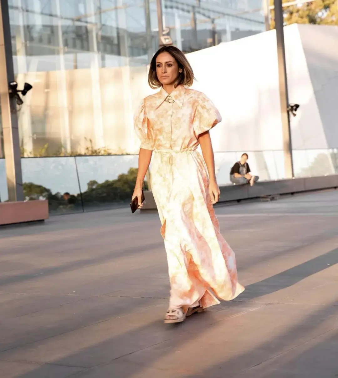 SWF Orange Force Shirt and Skirt Tie Dye Maxi Set Size S/Au 10  for rent on The Volte - main image