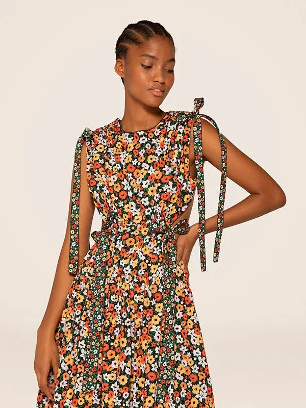 Agua Bendita Guaguanco La Fania Noche Dress  Floral Size 6 - Image 6