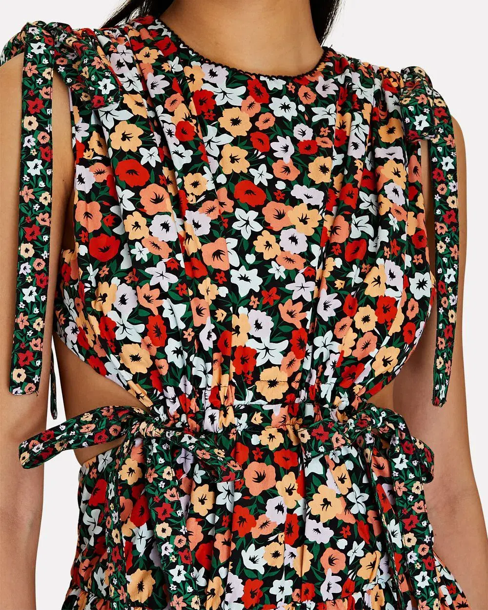 Agua Bendita Guaguanco La Fania Noche Dress  Floral Size 6 - Image 7