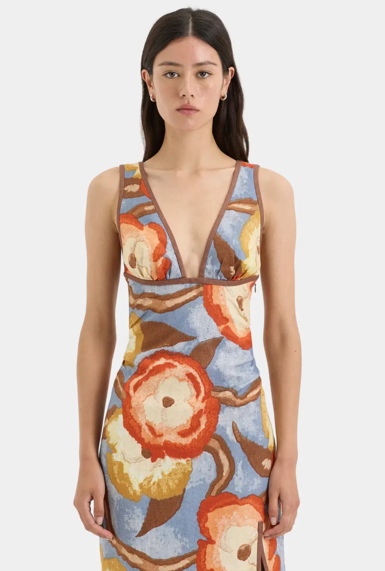 Sir the label Avery V Neck Midi Dress Camellia Size 12 - Image 2